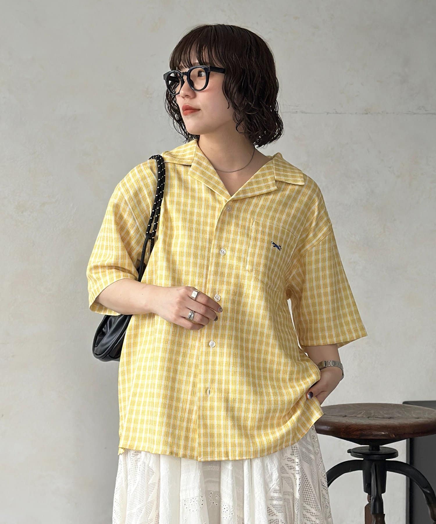 CPCM(シーピーシーエム) アソートパナマ半袖開襟シャツ