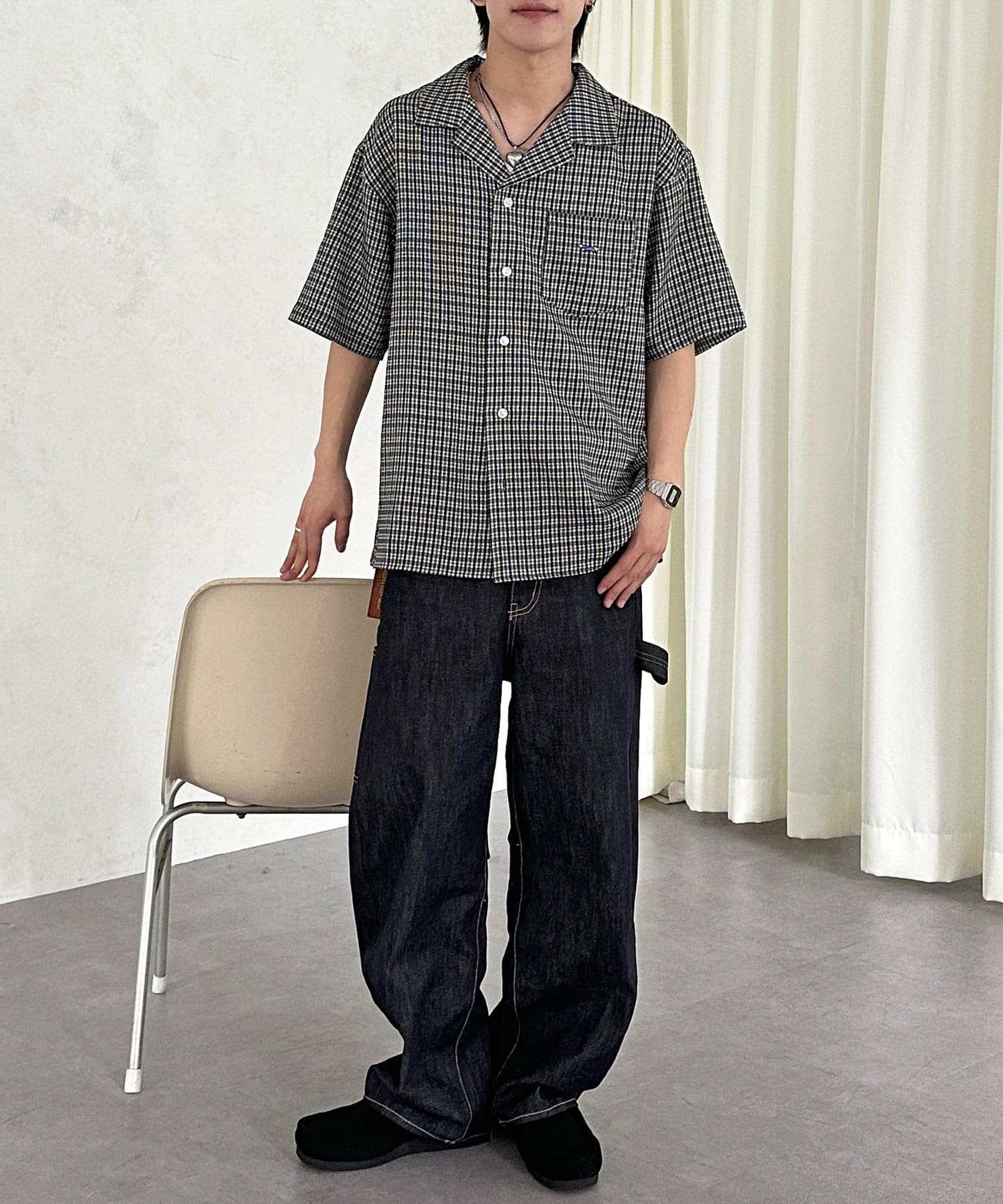 CPCM(シーピーシーエム) アソートパナマ半袖開襟シャツ