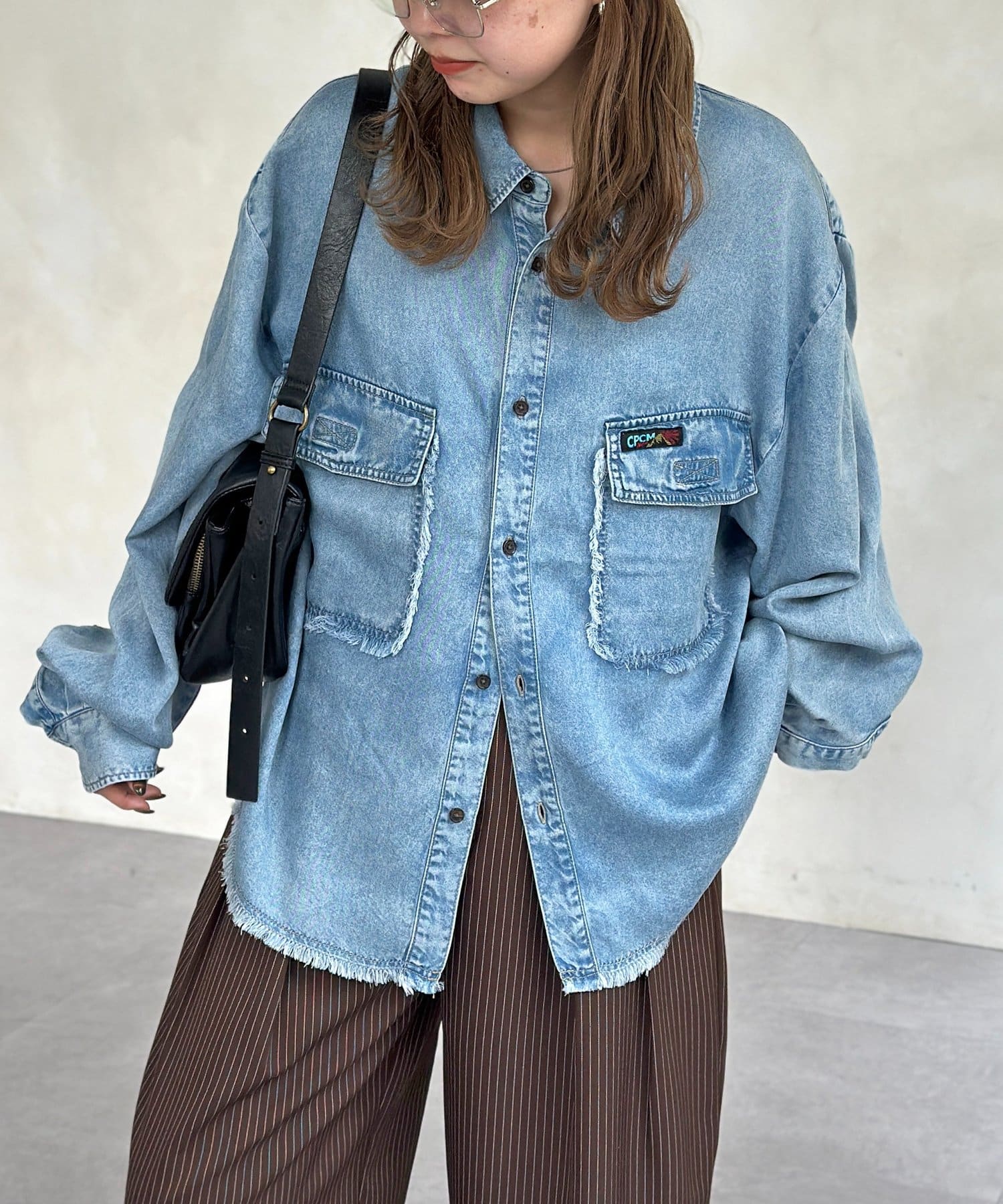 CPCM(シーピーシーエム) リヨセルデニムシャツ