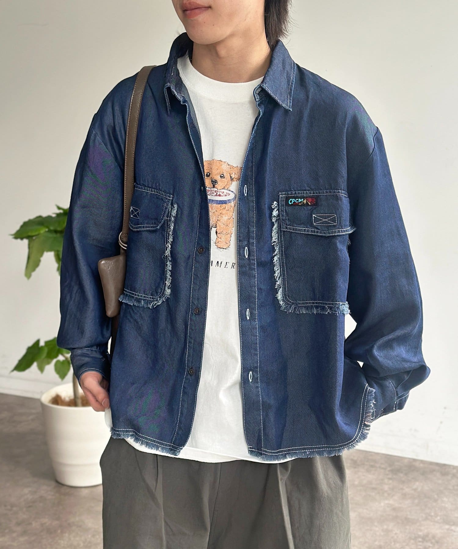 CPCM(シーピーシーエム) リヨセルデニムシャツ