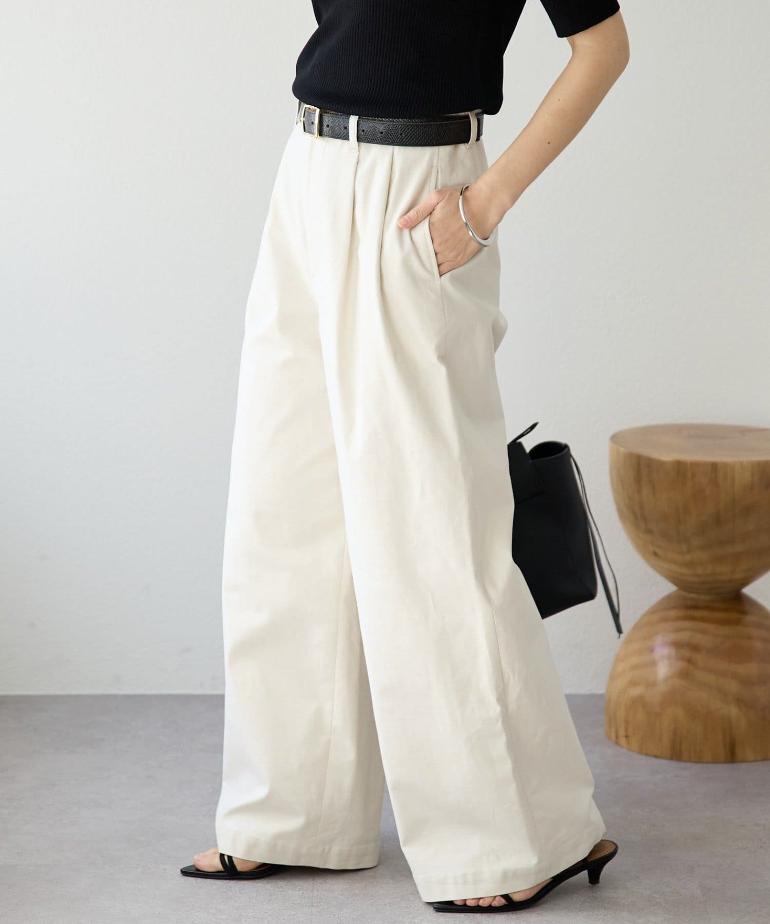 RIVE DROITE(リヴドロワ) 予約【トレンド感抜群】タックバギーチノ