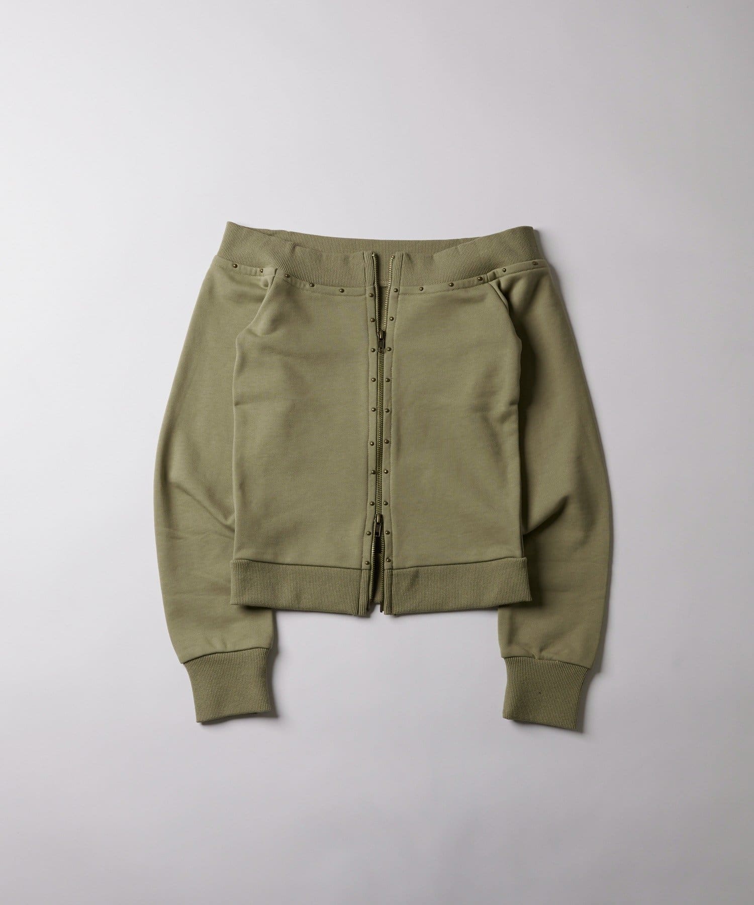 WHO’S WHO gallery(フーズフーギャラリー) フロントジップスタッズオフショル