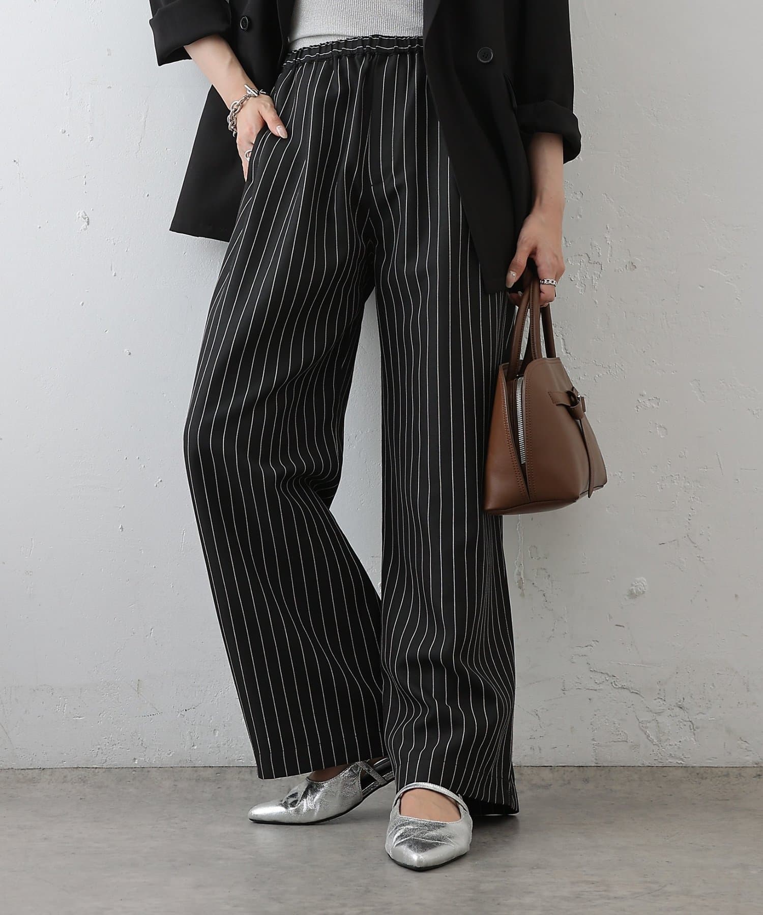 COLONY 2139(コロニー トゥーワンスリーナイン) TRストライプイージーパンツ