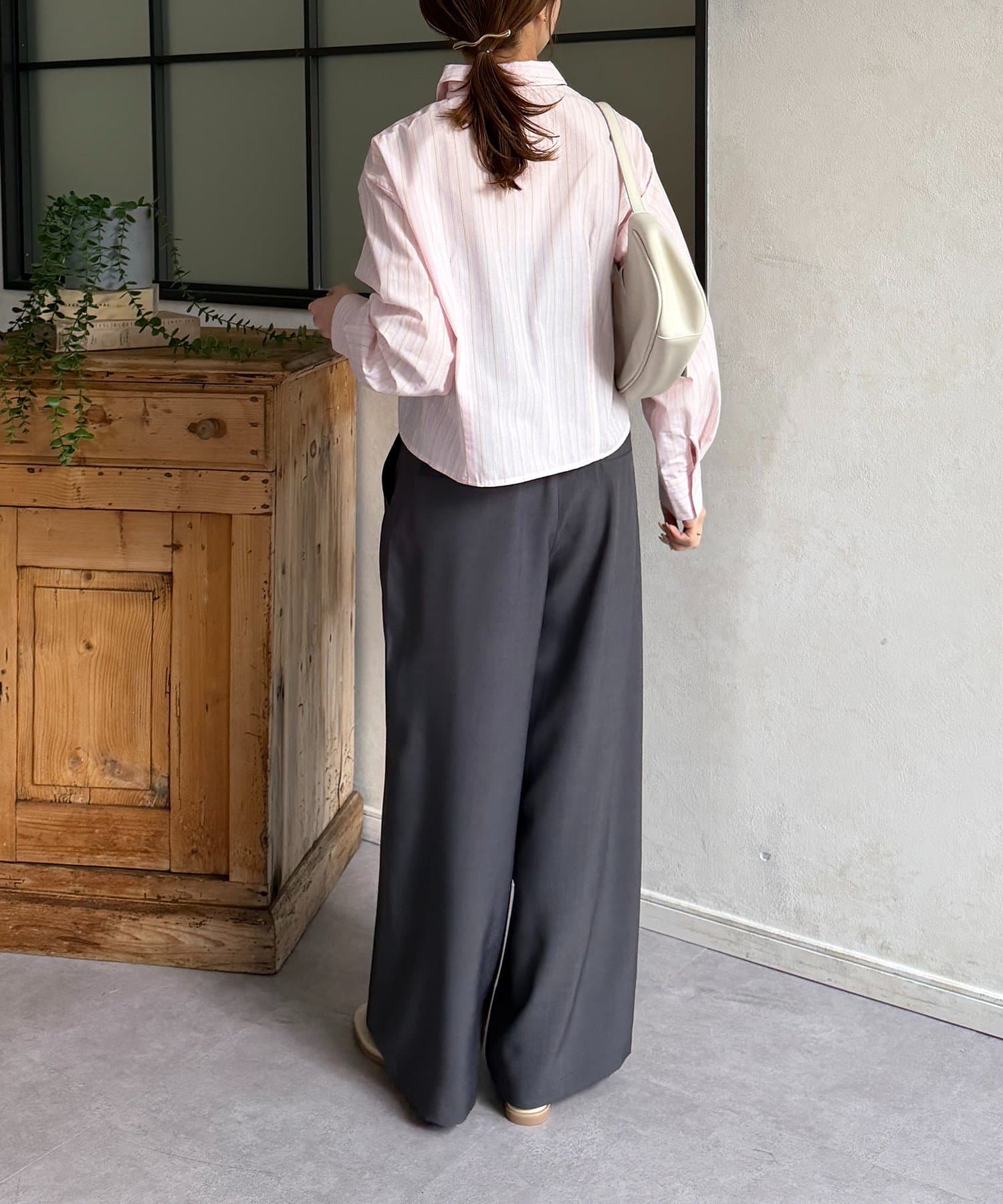 Thevon.(ゼヴォン) シャーリングショートシャツ