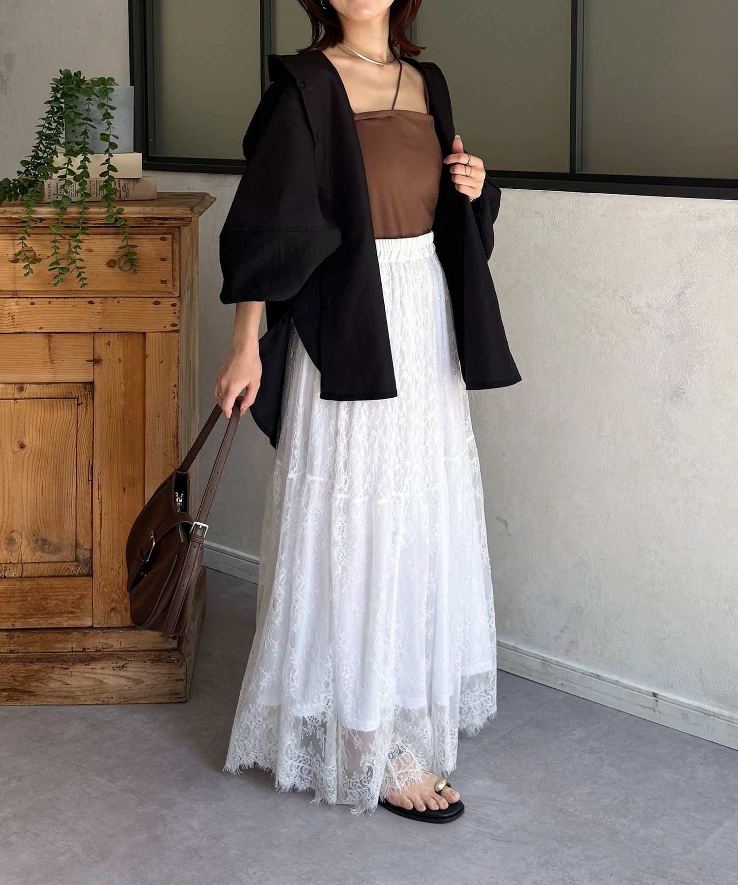 Thevon.(ゼヴォン) 袖切替ボリュームシャツ