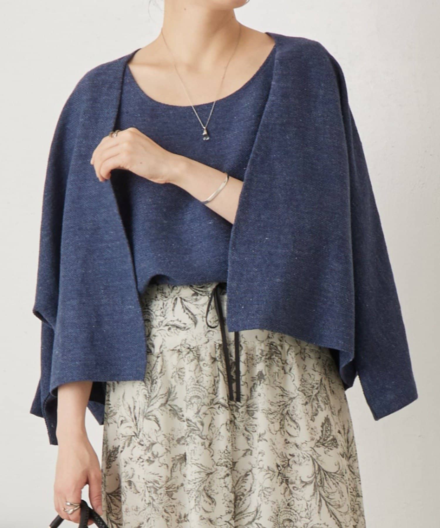 BEARDSLEY(ビアズリー) 《2/12(木)12：00予約開始》リネンインレイカーディガン