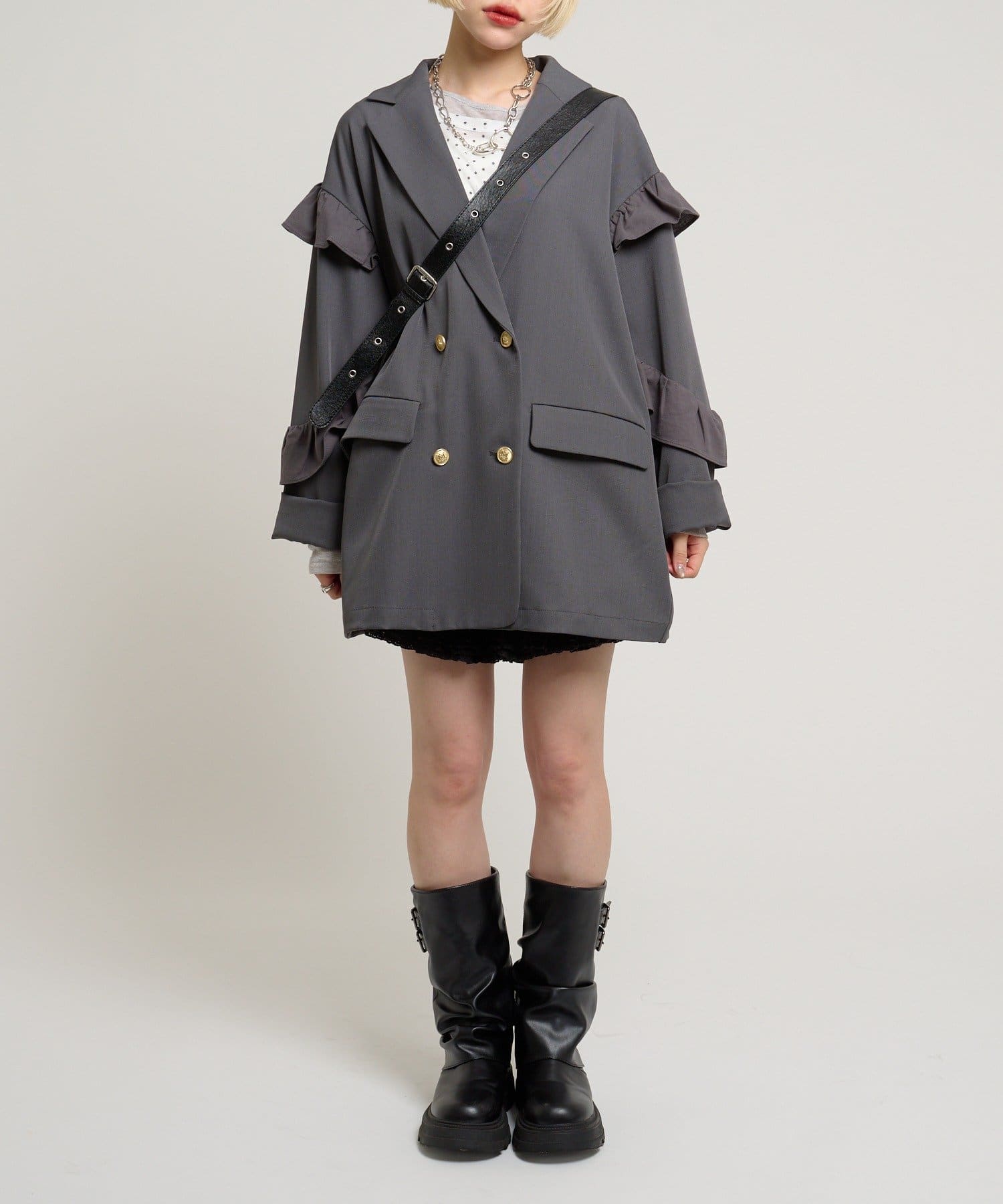 w closet(ダブルクローゼット) スターバックルマルチWAYバッグ