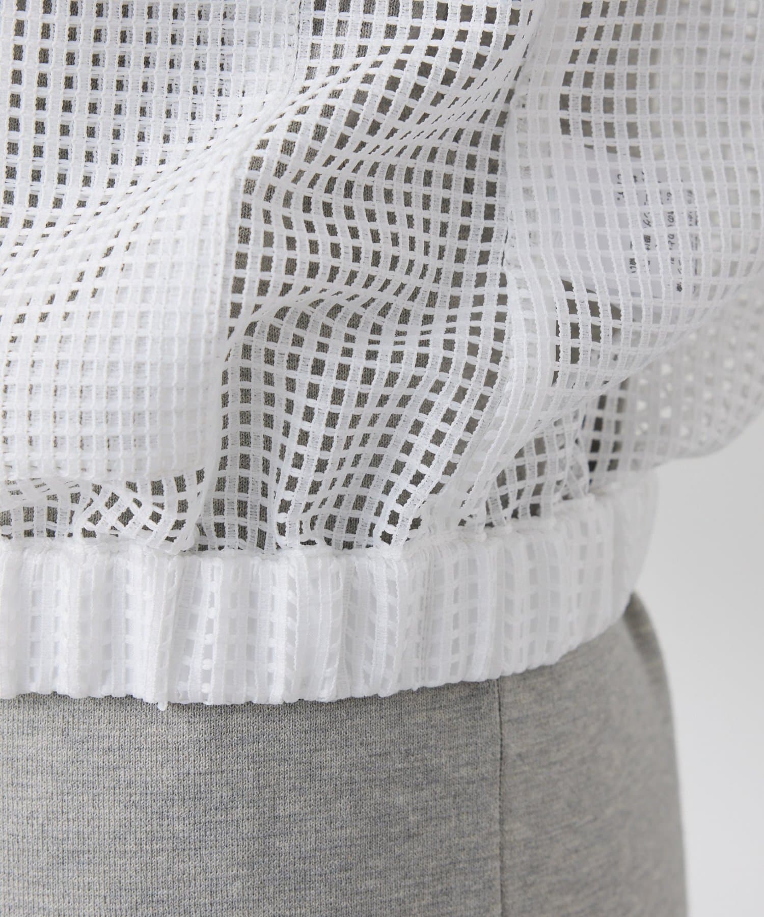 COLLAGE GALLARDAGALANTE(コラージュ ガリャルダガランテ) Vネックシアーブルゾン