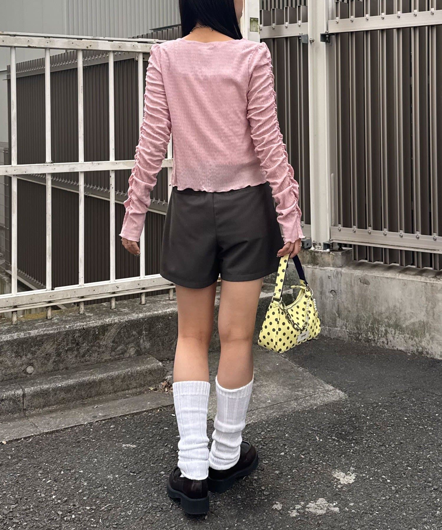 CIAOPANIC(チャオパニック) 【neutral by ciaopanic】シャーリングカットソー