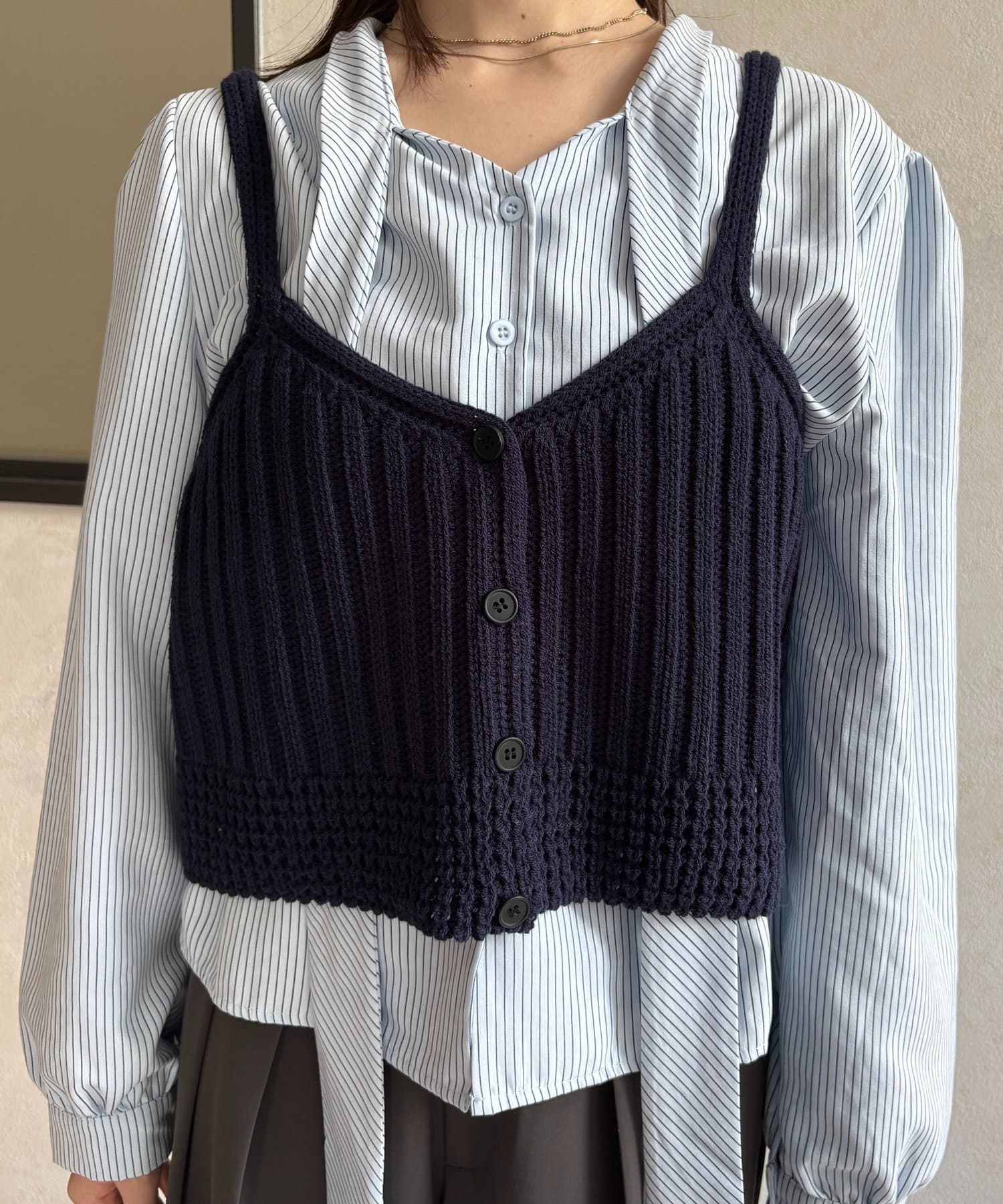 Thevon.(ゼヴォン) ビスチェSETボウタイブラウス