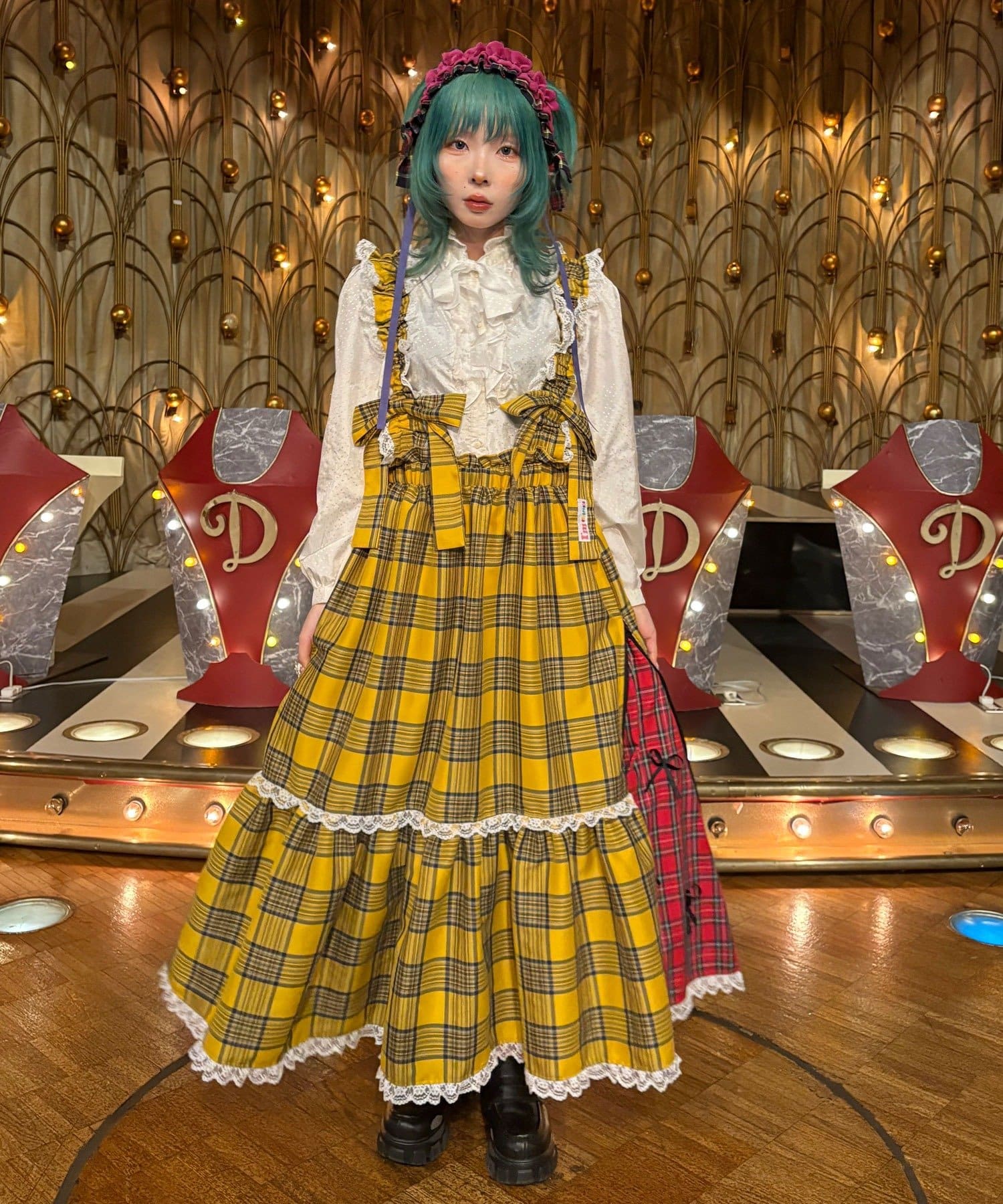 CIAOPANIC(チャオパニック) 【I’ｍ×CIAOPANIC】あまあまチェックワンピース