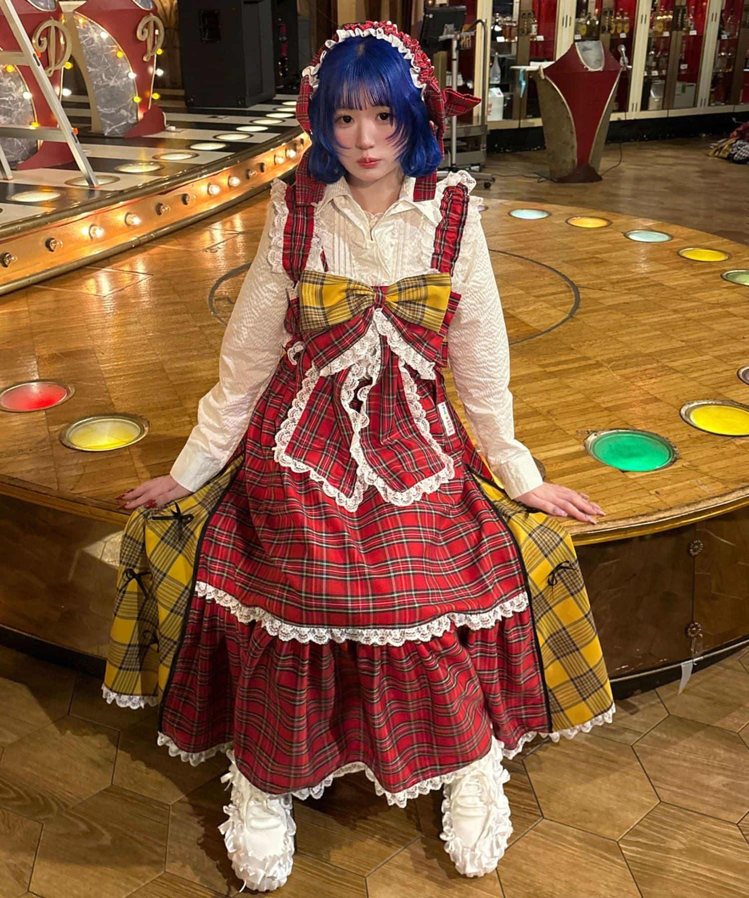 CIAOPANIC(チャオパニック) 【I’ｍ×CIAOPANIC】あまあまチェックワンピース