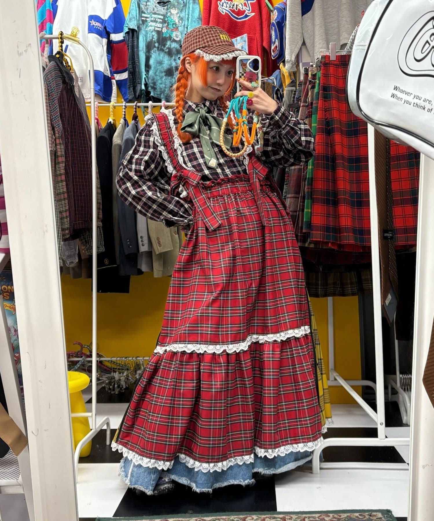 CIAOPANIC(チャオパニック) 【I’ｍ×CIAOPANIC】あまあまチェックワンピース