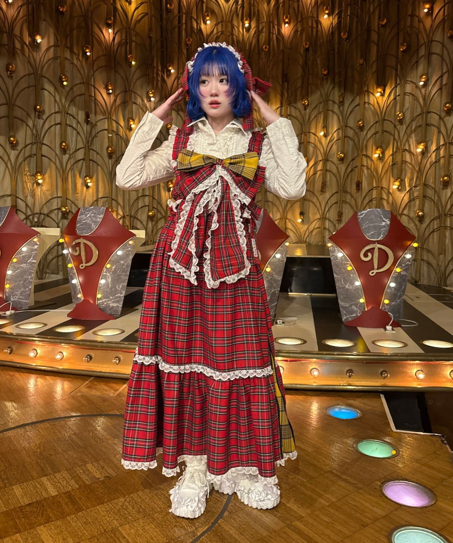 CIAOPANIC(チャオパニック) 【I’ｍ×CIAOPANIC】あまあまチェックワンピース