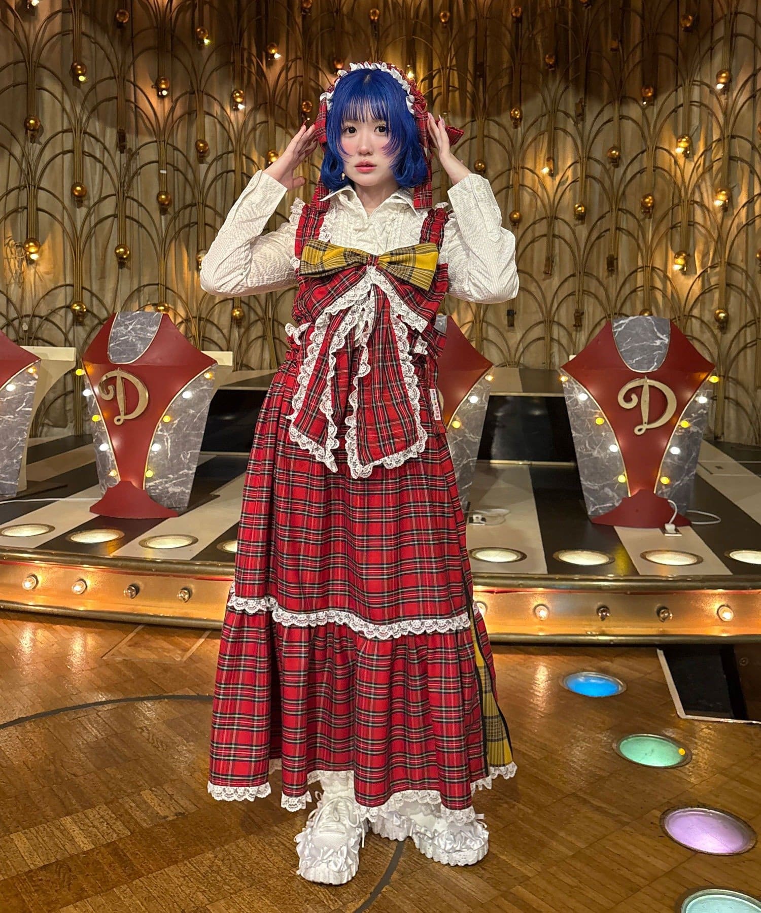 CIAOPANIC(チャオパニック) 【I’ｍ×CIAOPANIC】あまあまチェックワンピース