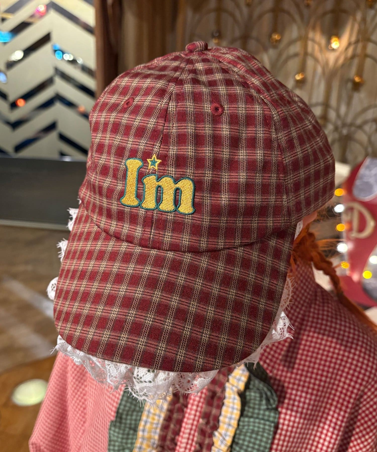 CIAOPANIC(チャオパニック) 【I’ｍ×CIAOPANIC】I’mロゴチェックキャップ