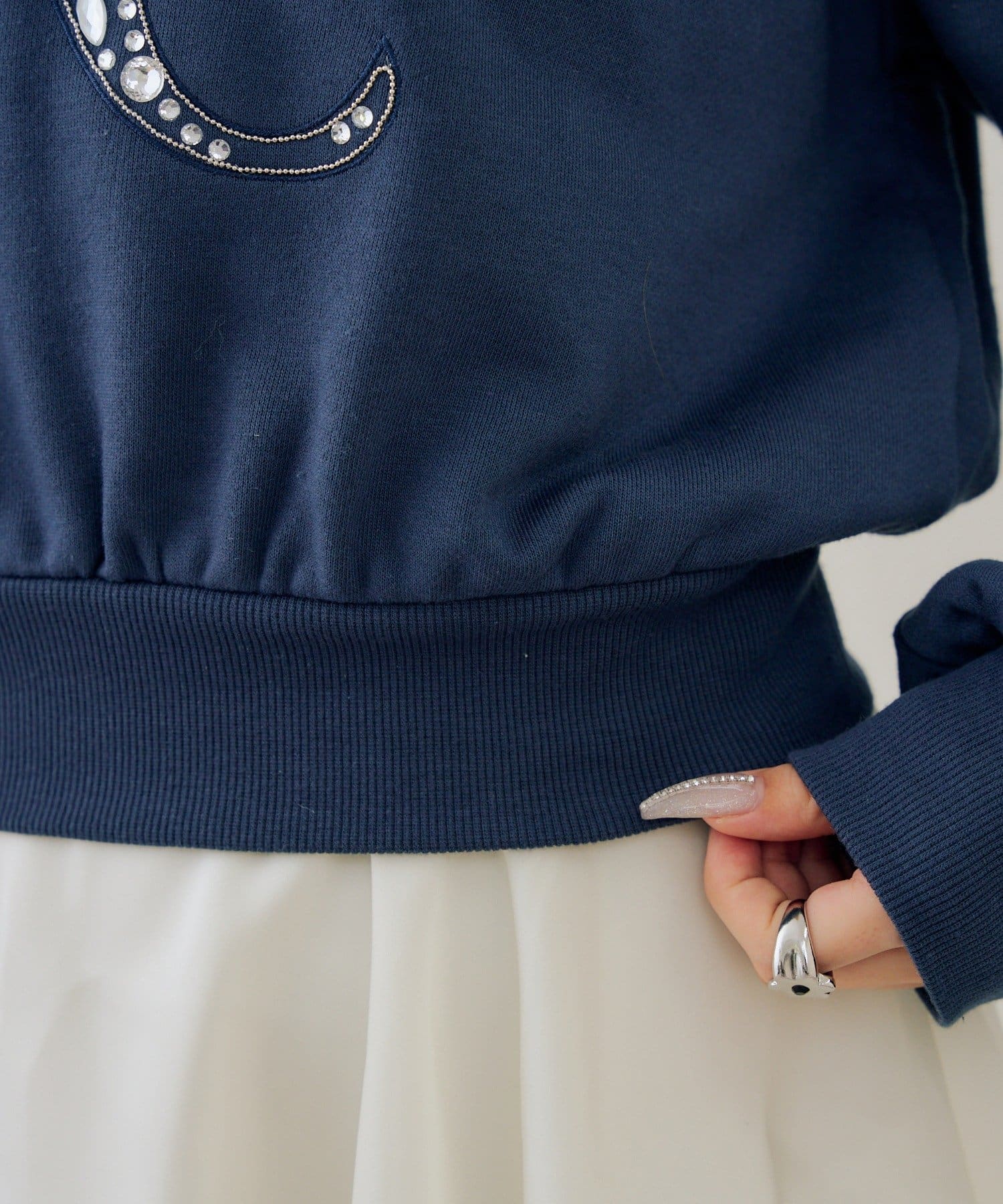 NICE CLAUP / OLIVE des OLIVE OUTLET(ナイスクラップ  / オリーブ デ オリーブ アウトレット) 【RMAF】キラキラロゴアソートプルオーバー