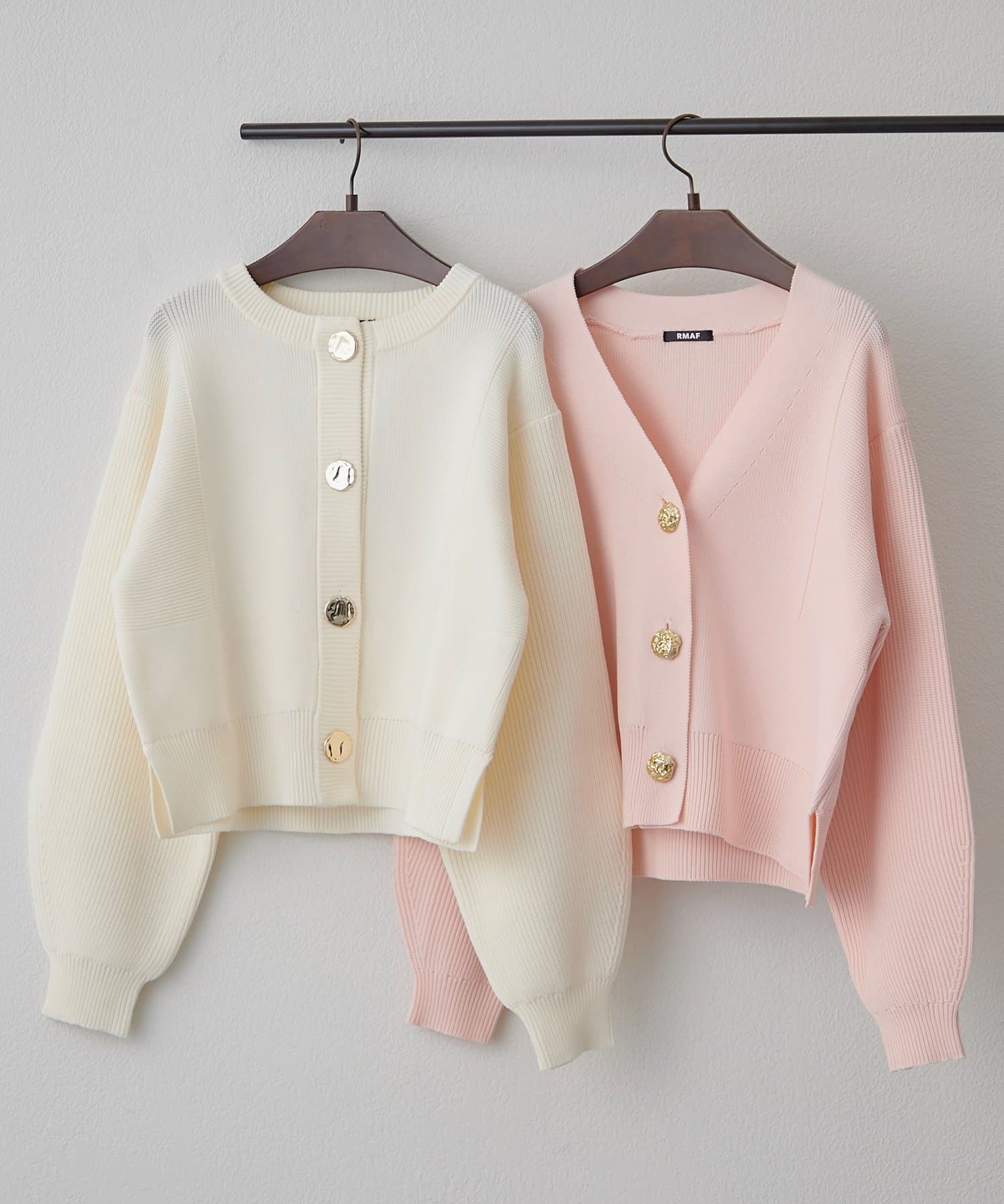 Remind me and forever(リマインドミーアンドフォーエバー) アソートデザイン釦カーデ