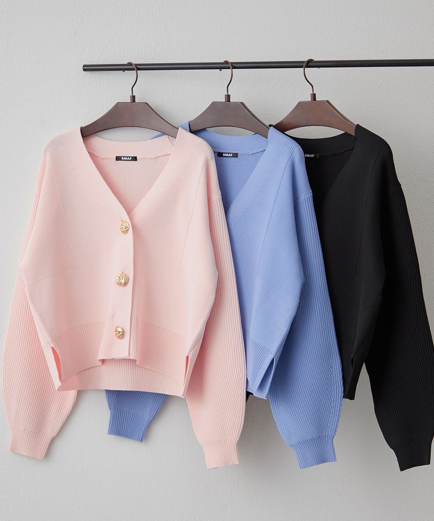 Remind me and forever(リマインドミーアンドフォーエバー) アソートデザイン釦カーデ