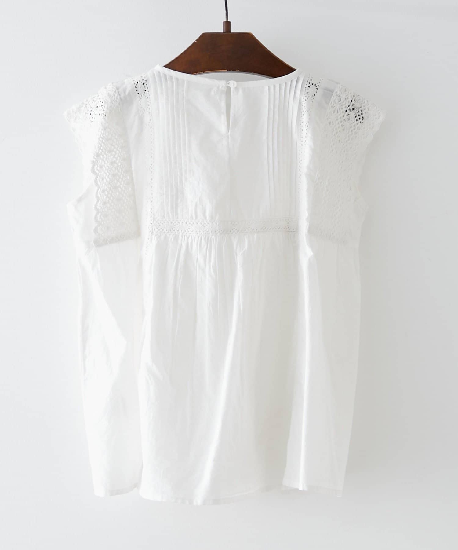 Remind me and forever(リマインドミーアンドフォーエバー) 【NAO】ピンタック袖レースブラウス