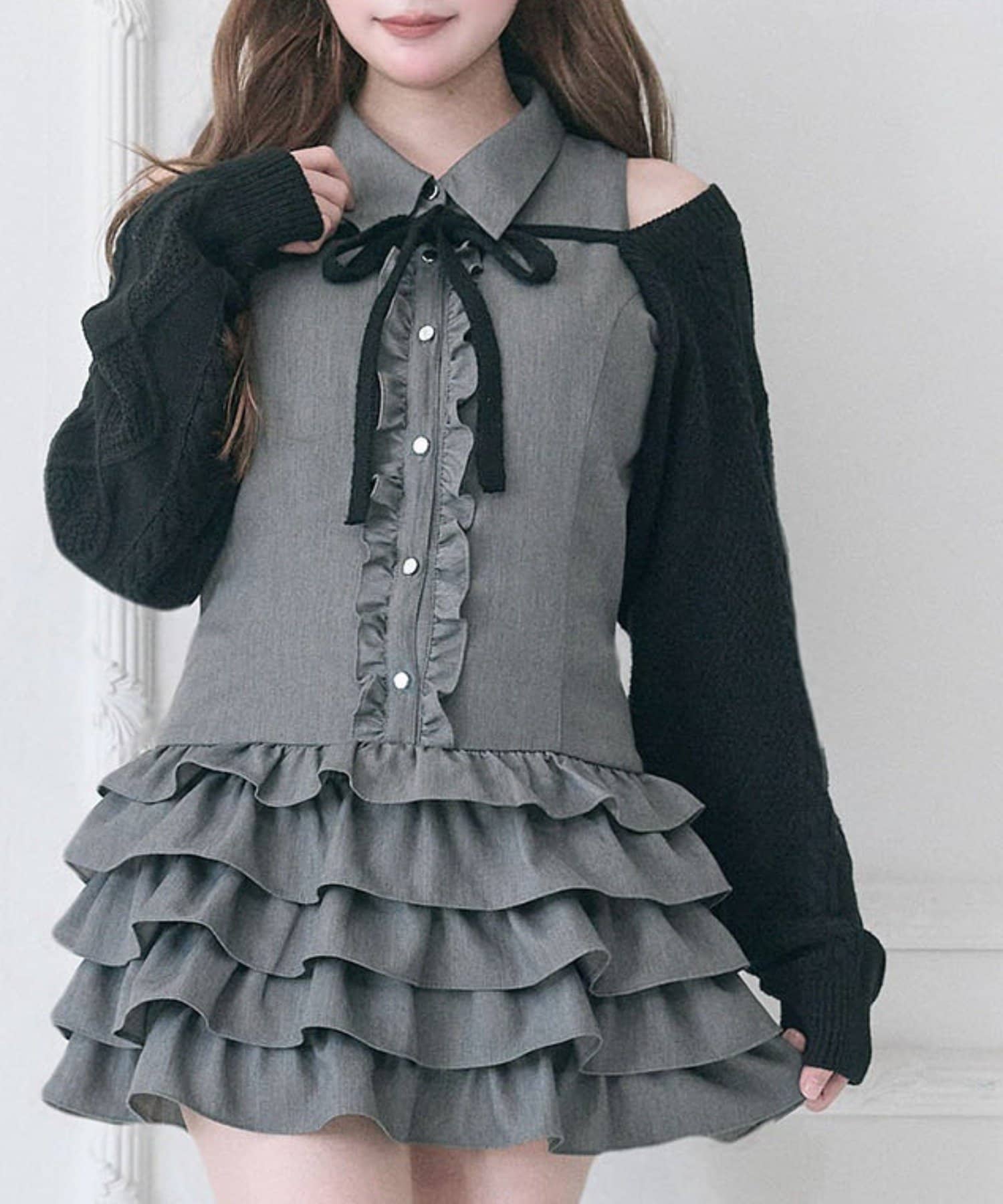 Belle Charme(ベルシャルム) Cable Knit Short Bolero