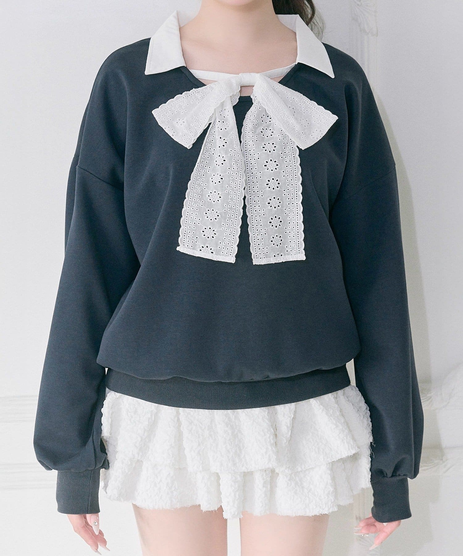 Belle Charme(ベルシャルム) Lace Ribbon Tie Trainer