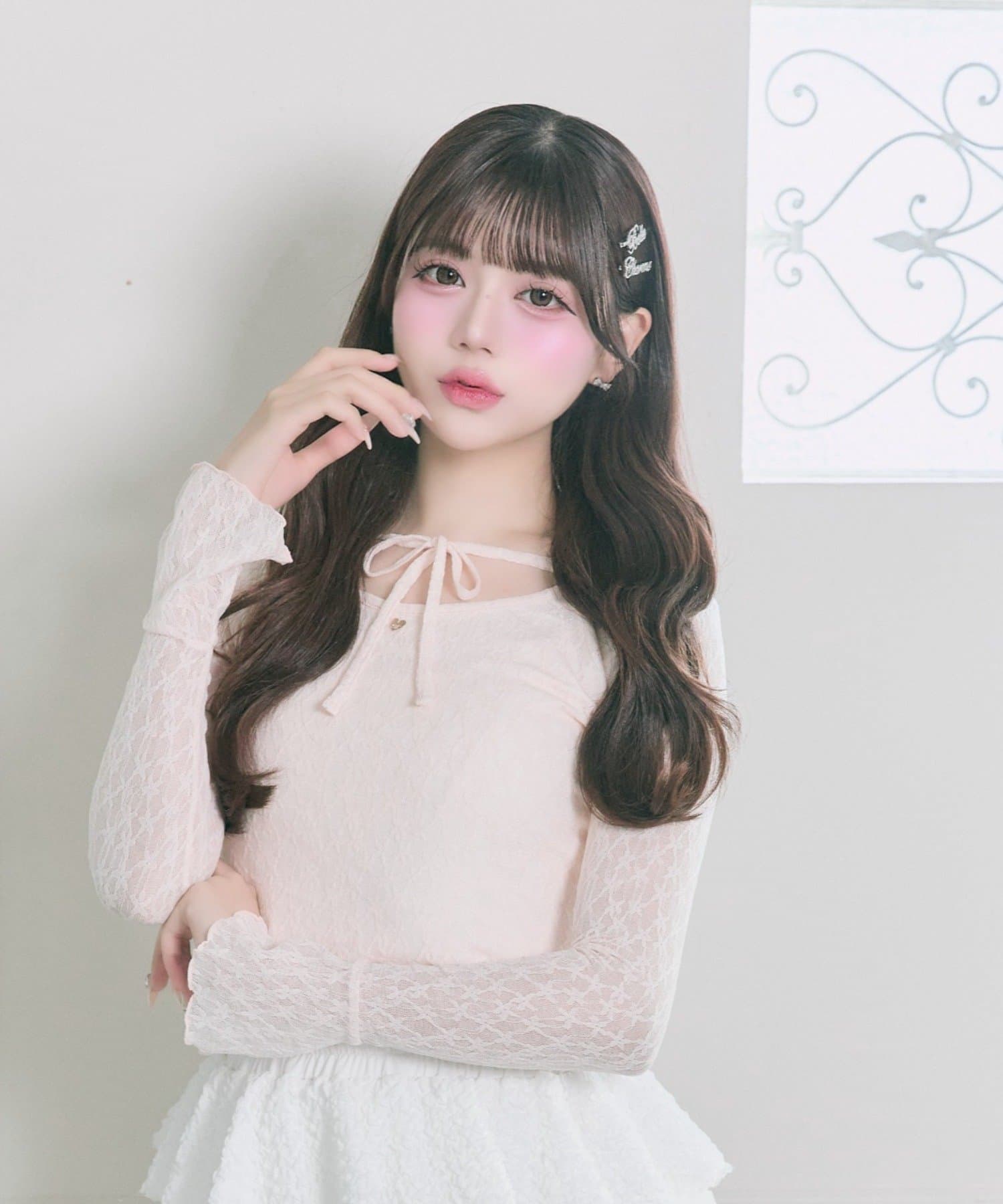 Belle Charme(ベルシャルム) Heart Charm Lace Tops