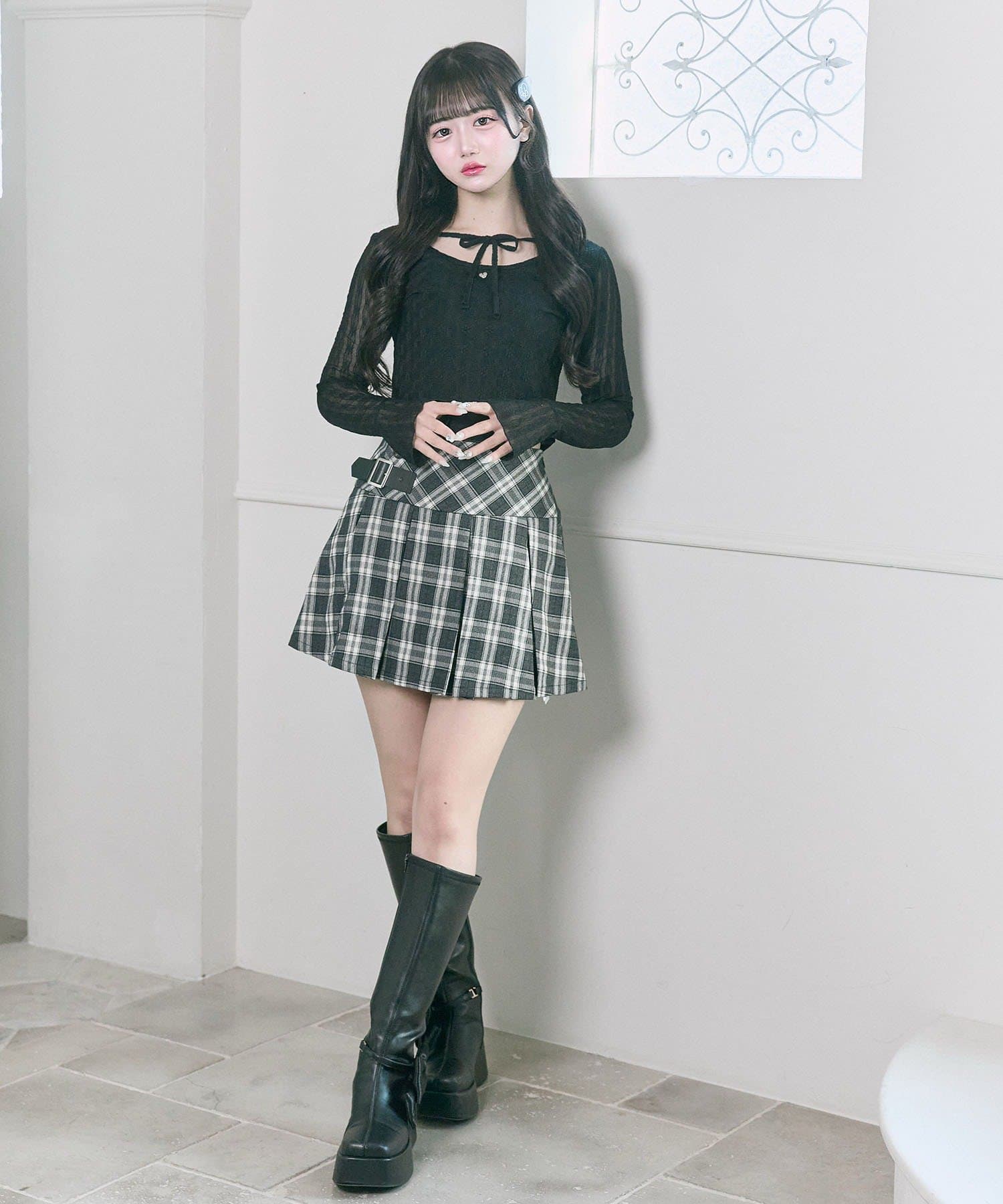 Belle Charme(ベルシャルム) Heart Charm Lace Tops