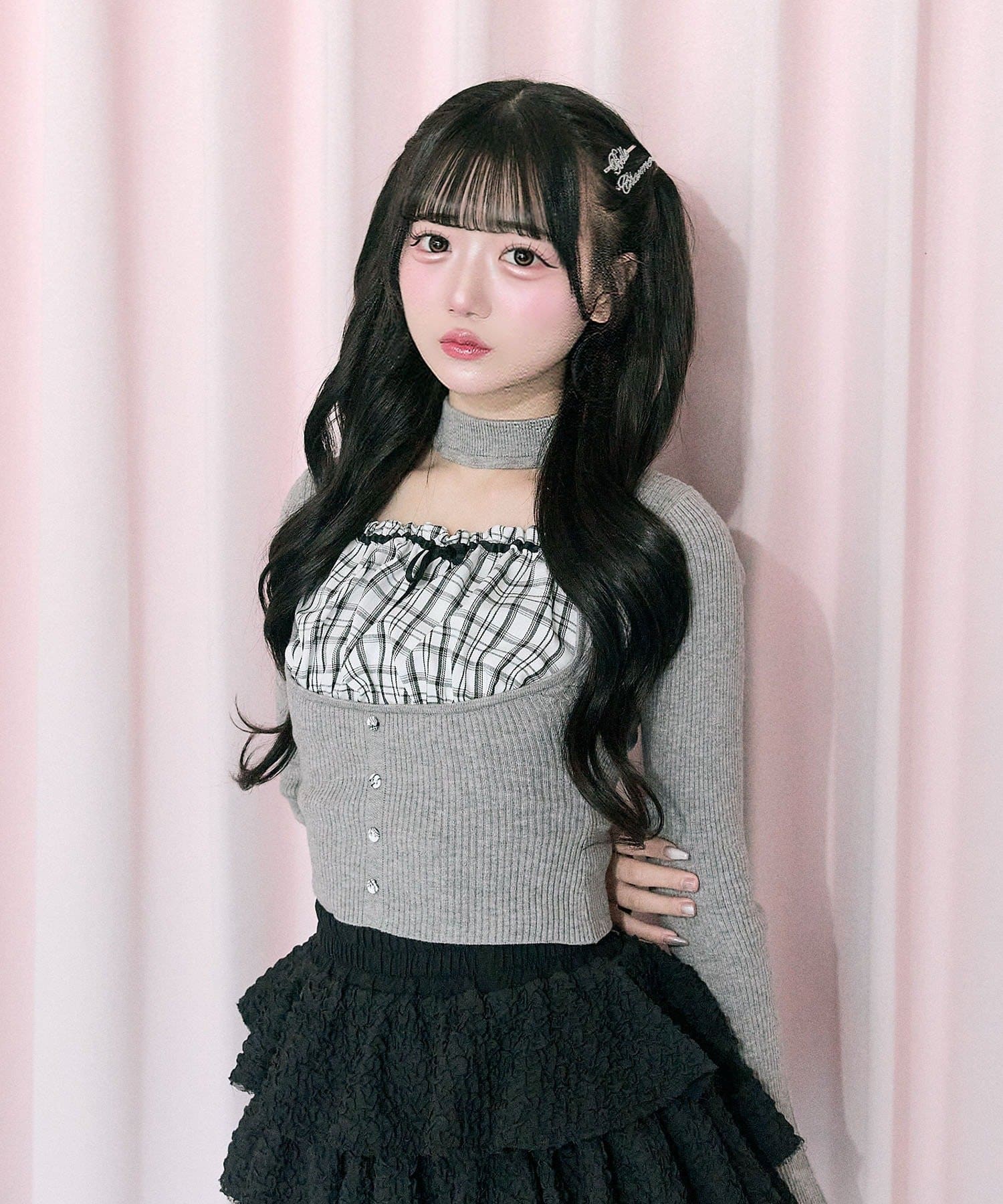 Belle Charme(ベルシャルム) Choker Design Rib Knit