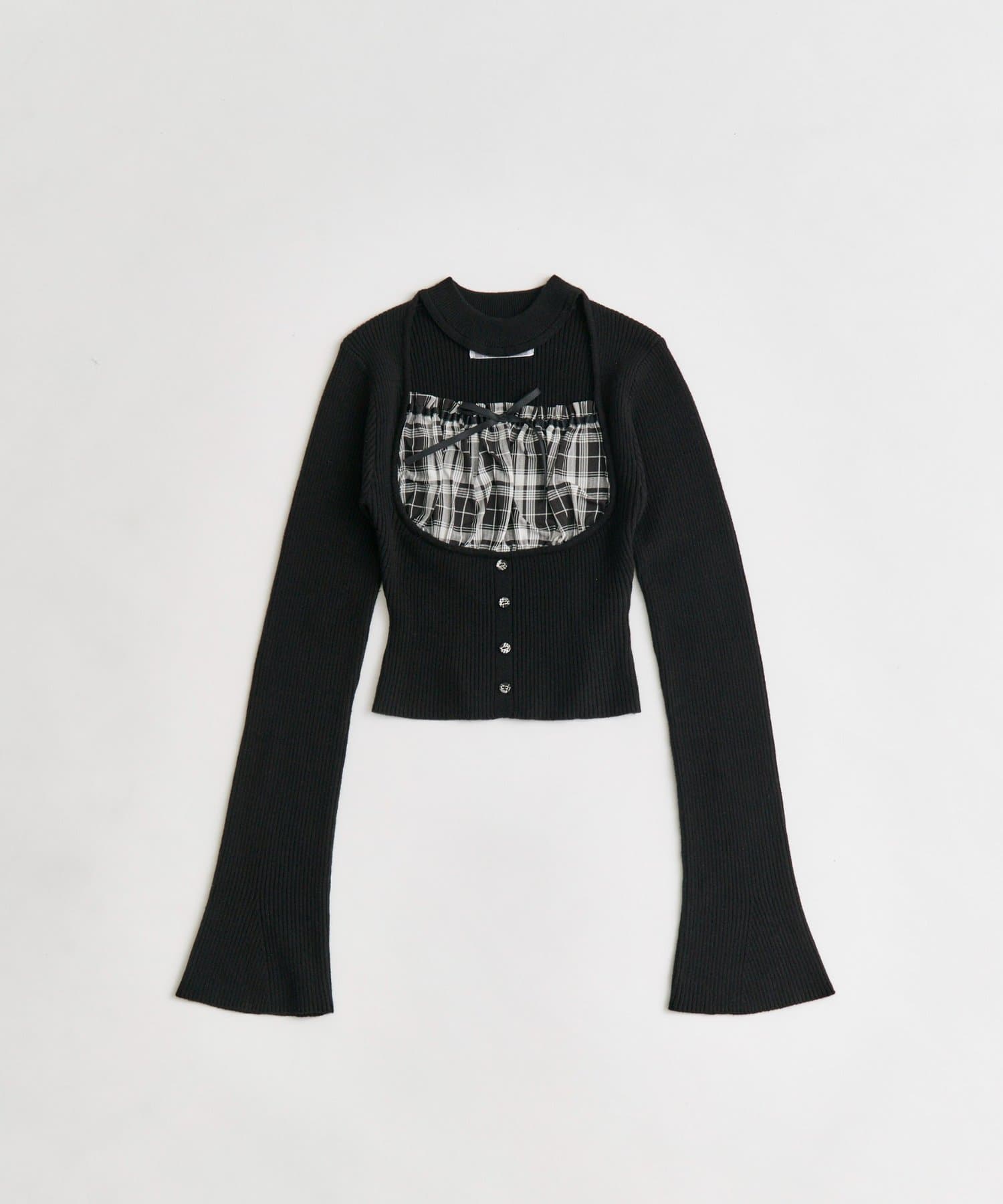 Belle Charme(ベルシャルム) Choker Design Rib Knit