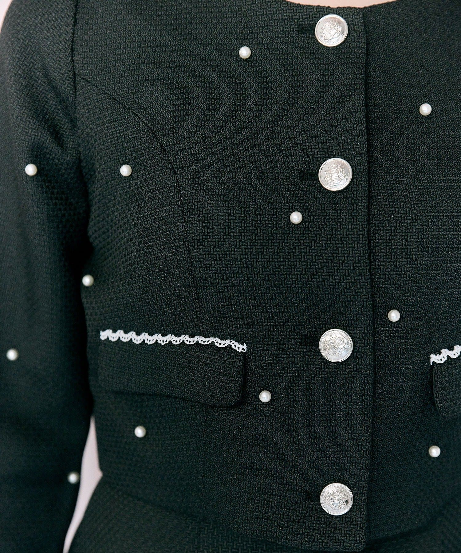 Belle Charme(ベルシャルム) Pearl Tweed Jacket