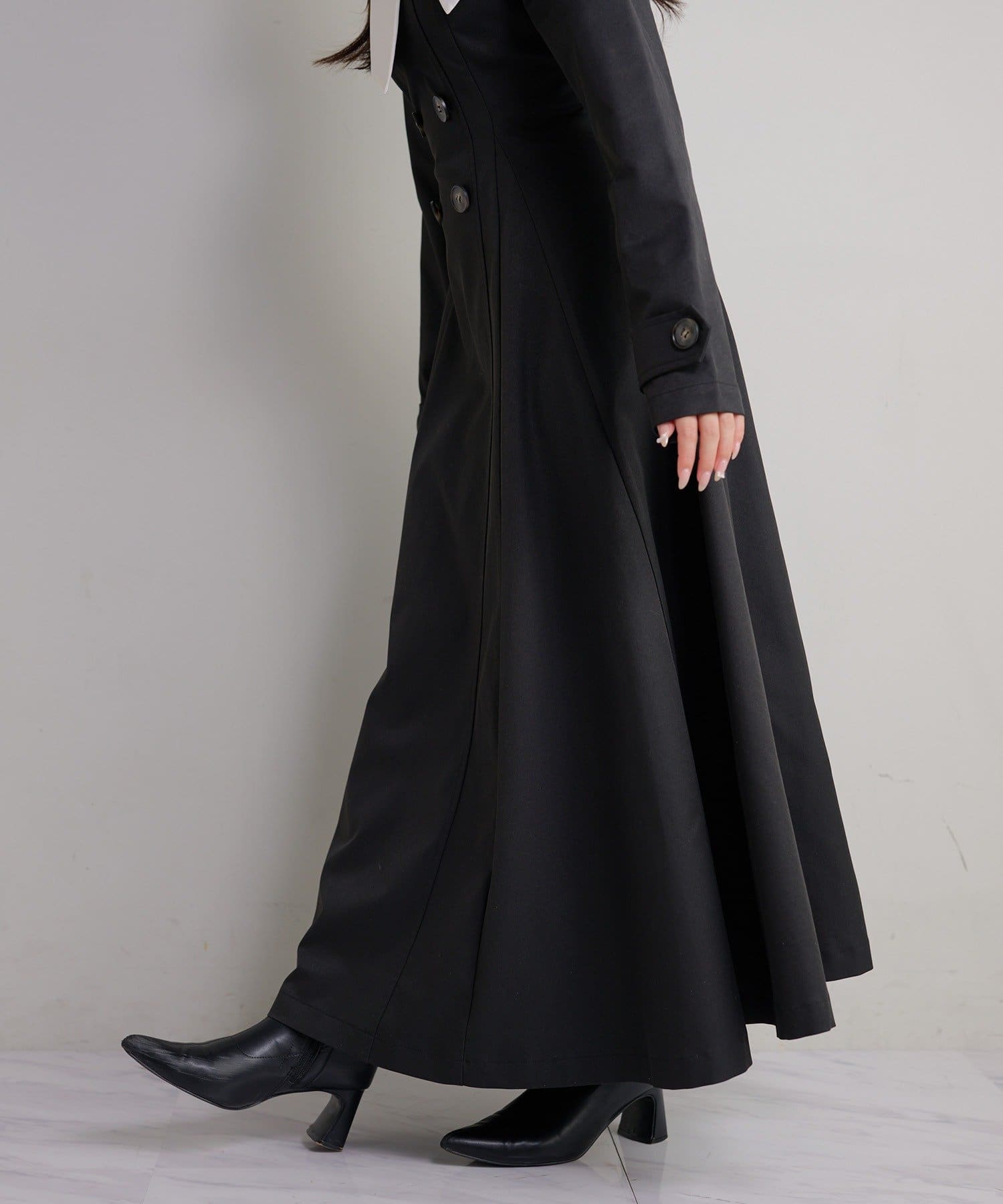 Seemi.by NICE CLAUP(シーミーバイナイスクラップ) ビックカラーロングワンピース