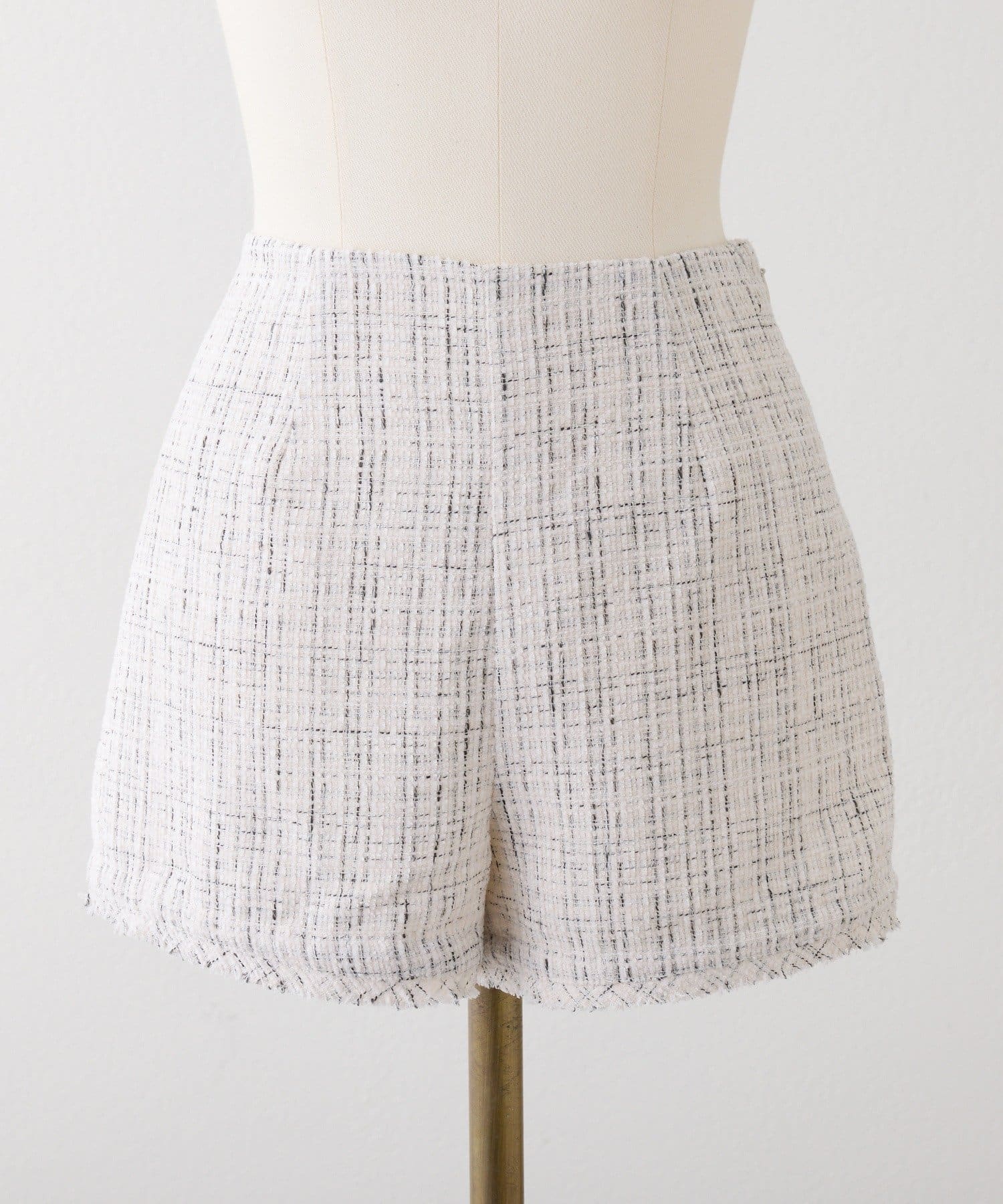 Seemi.by NICE CLAUP(シーミーバイナイスクラップ) 【セットアップ可能】ツイードショーパンツ