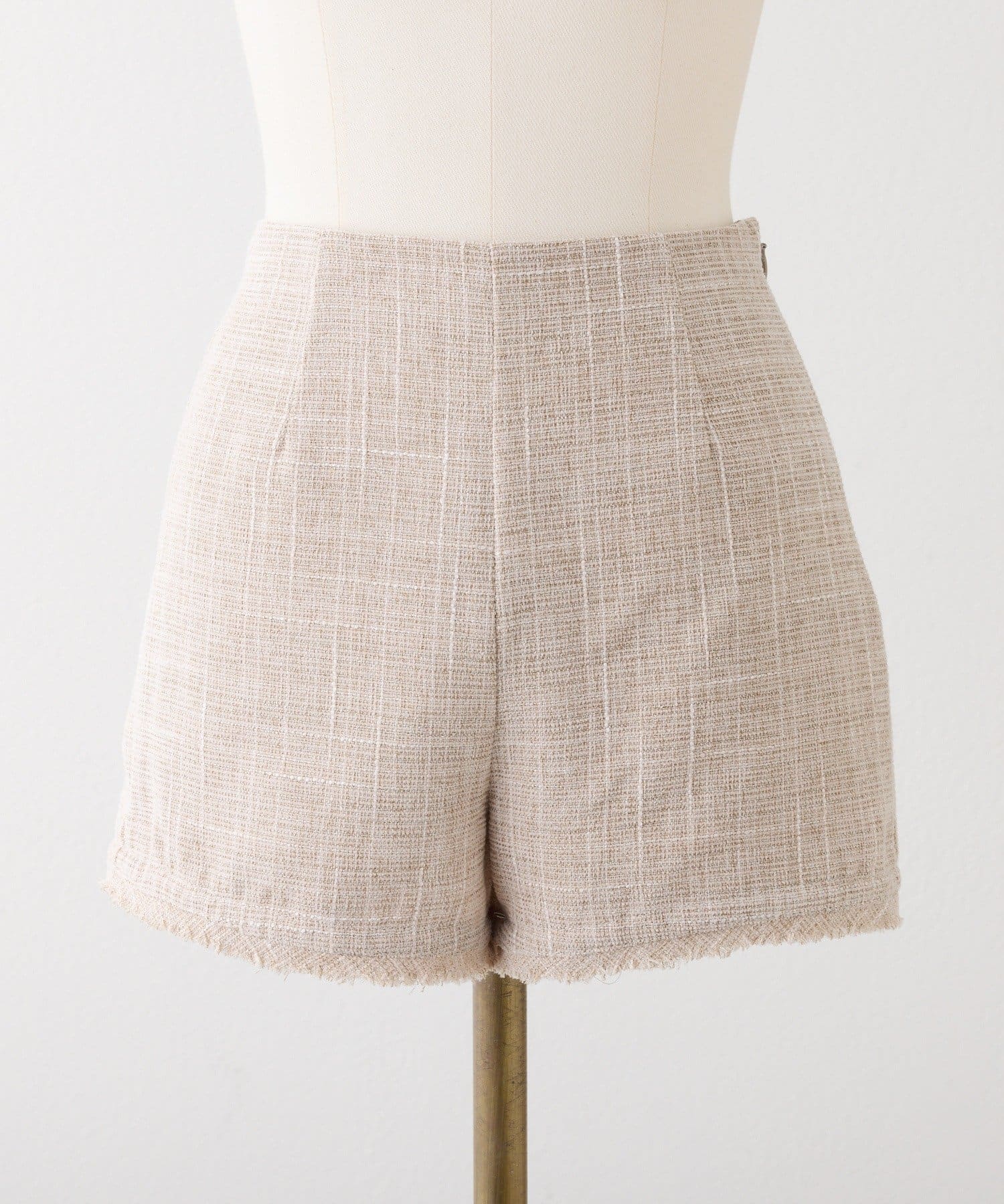 Seemi.by NICE CLAUP(シーミーバイナイスクラップ) 【セットアップ可能】ツイードショーパンツ