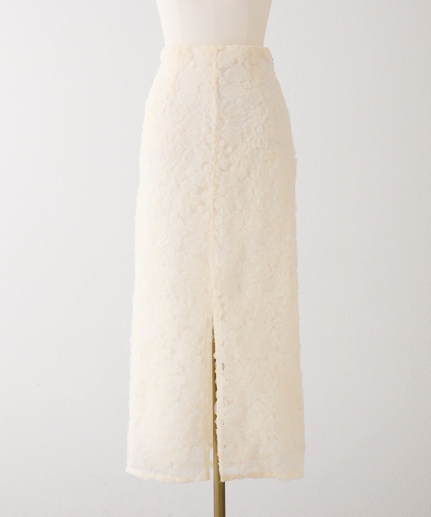 Seemi.by NICE CLAUP(シーミーバイナイスクラップ) 【セットアップ可能】スリット入りバックレースアップタイトスカート