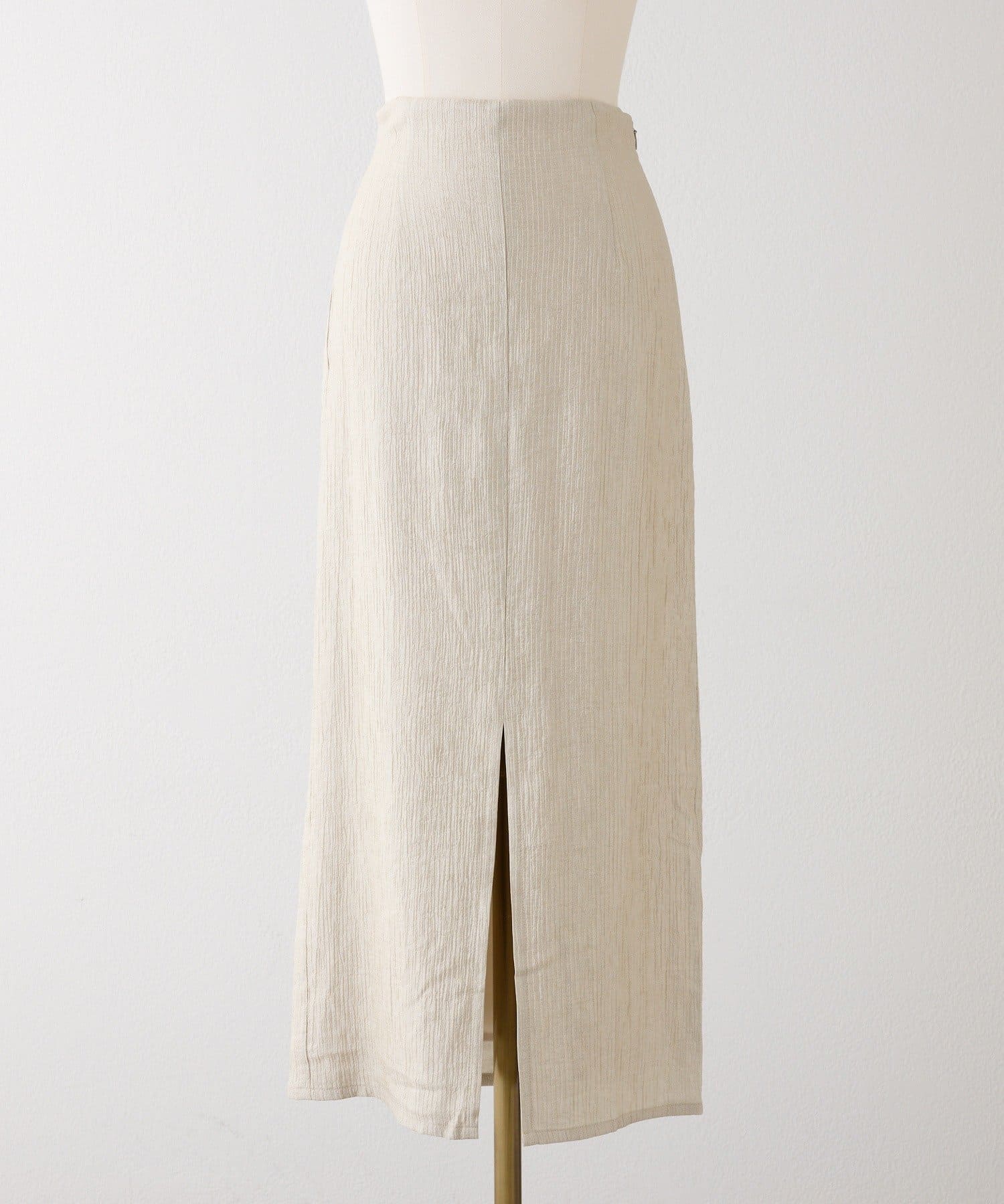 Seemi.by NICE CLAUP(シーミーバイナイスクラップ) 【セットアップ可能】スリット入りバックレースアップタイトスカート