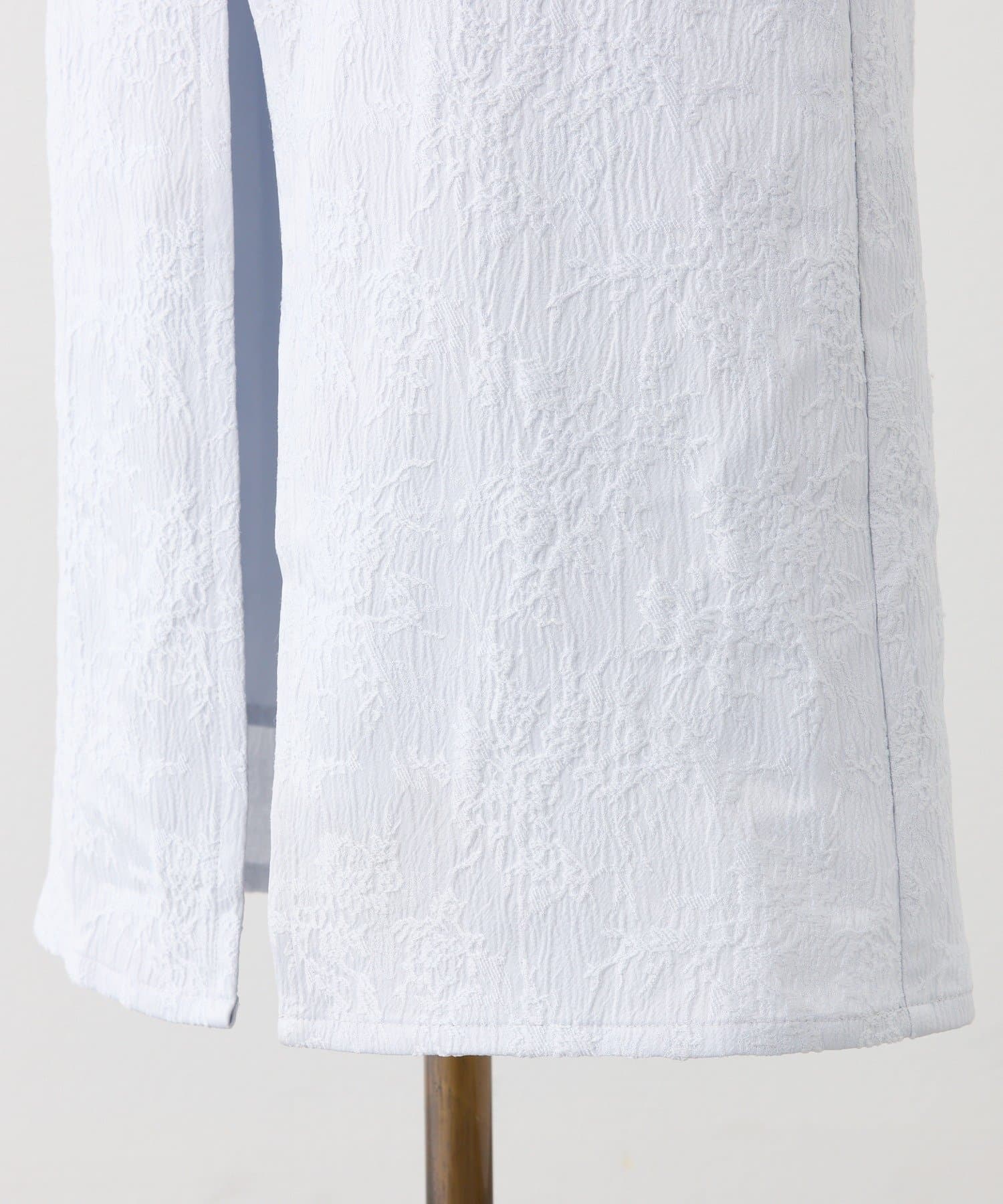 Seemi.by NICE CLAUP(シーミーバイナイスクラップ) 【セットアップ可能】スリット入りバックレースアップタイトスカート