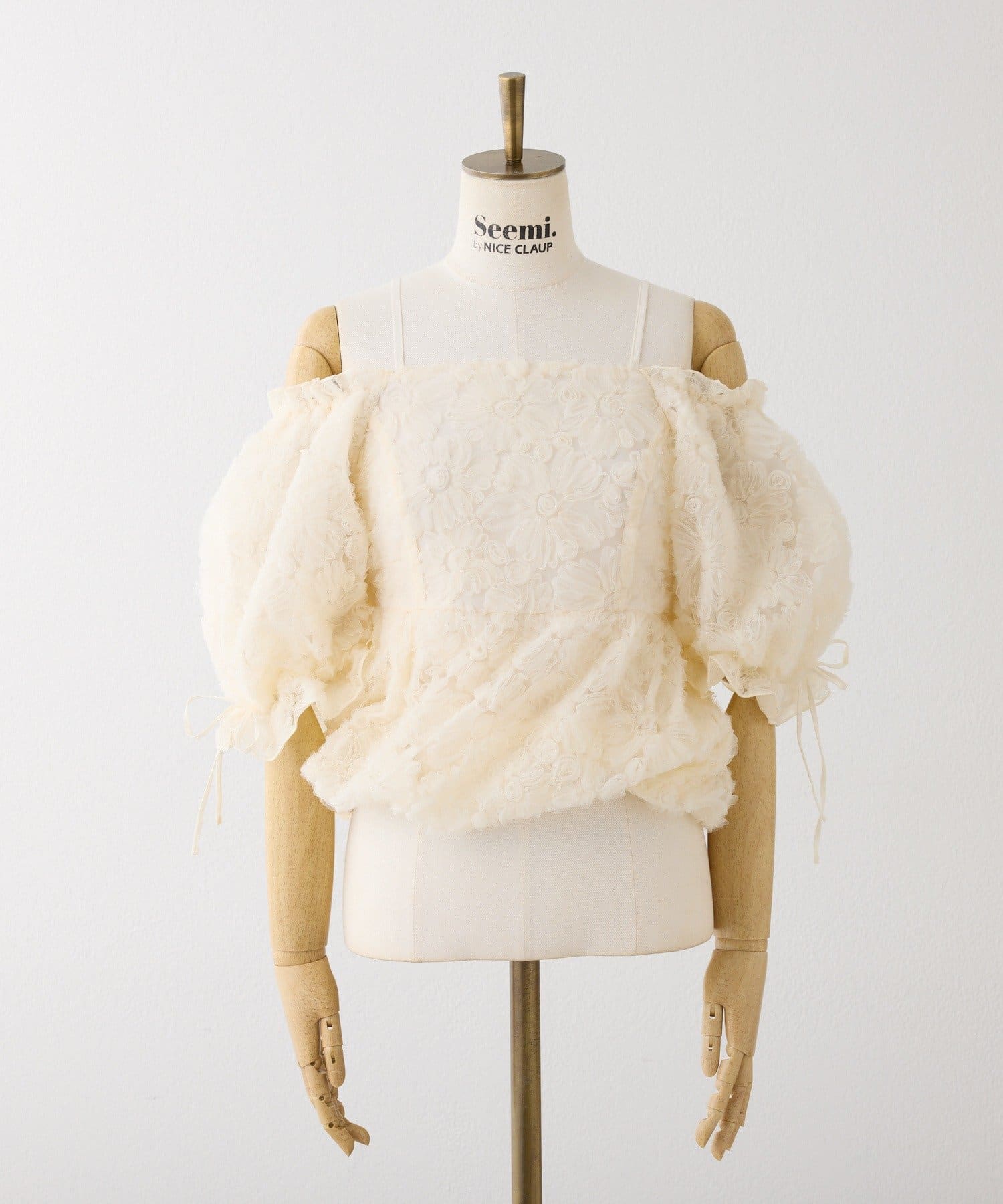 Seemi.by NICE CLAUP(シーミーバイナイスクラップ) 【セットアップ可能】バルーン袖ブラウス