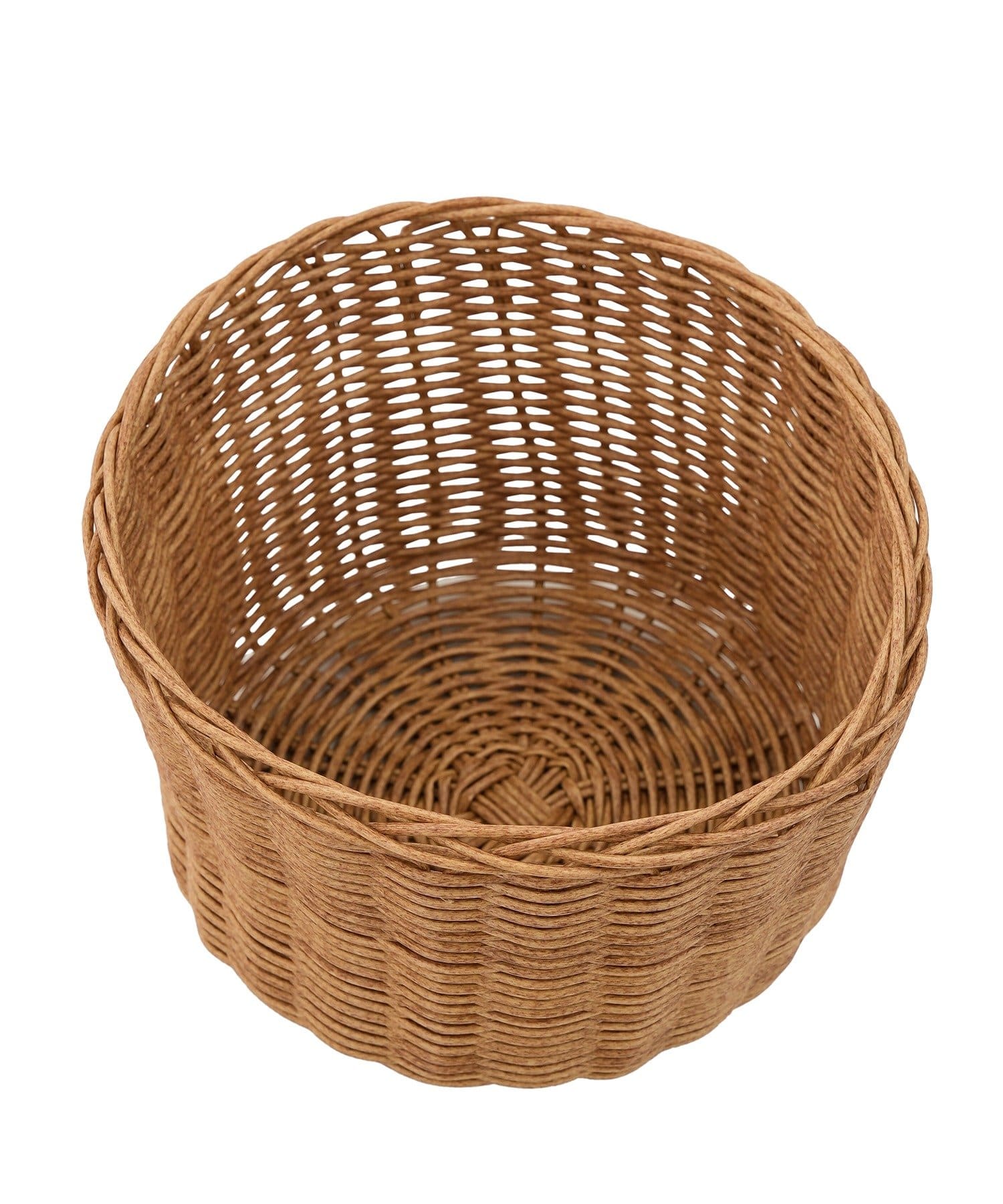 salut!(サリュ) PEラタンラウンドバスケット：L