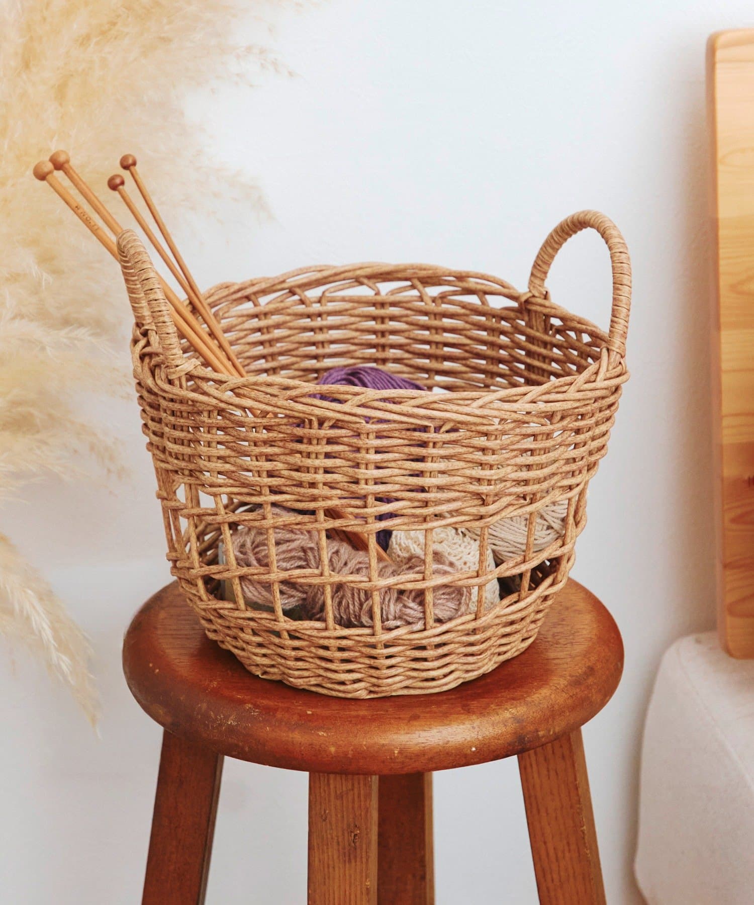 salut!(サリュ) PEラタンミニハンドルバスケット