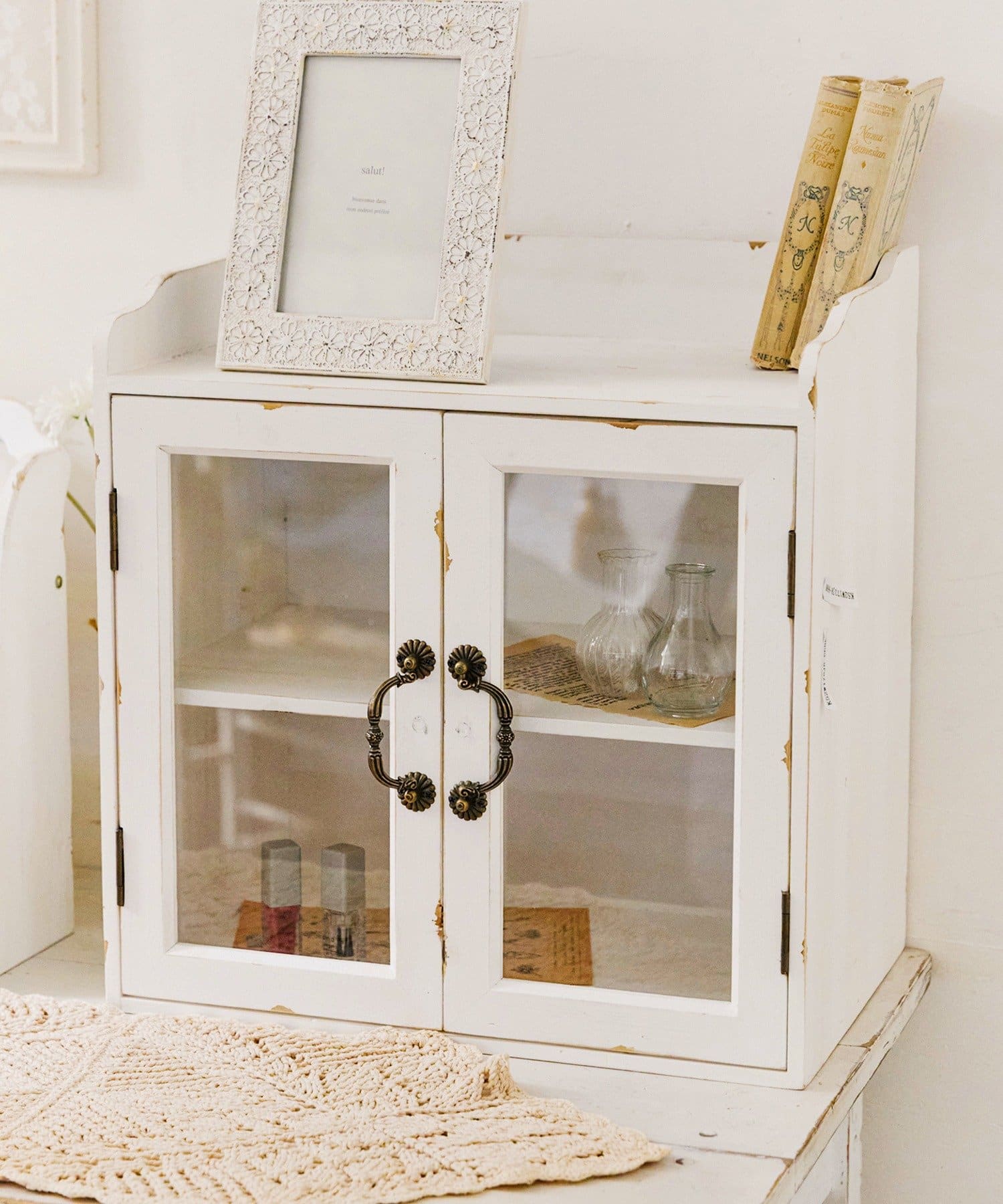 salut!(サリュ) 棚付き両開きキャビネット／choupinet