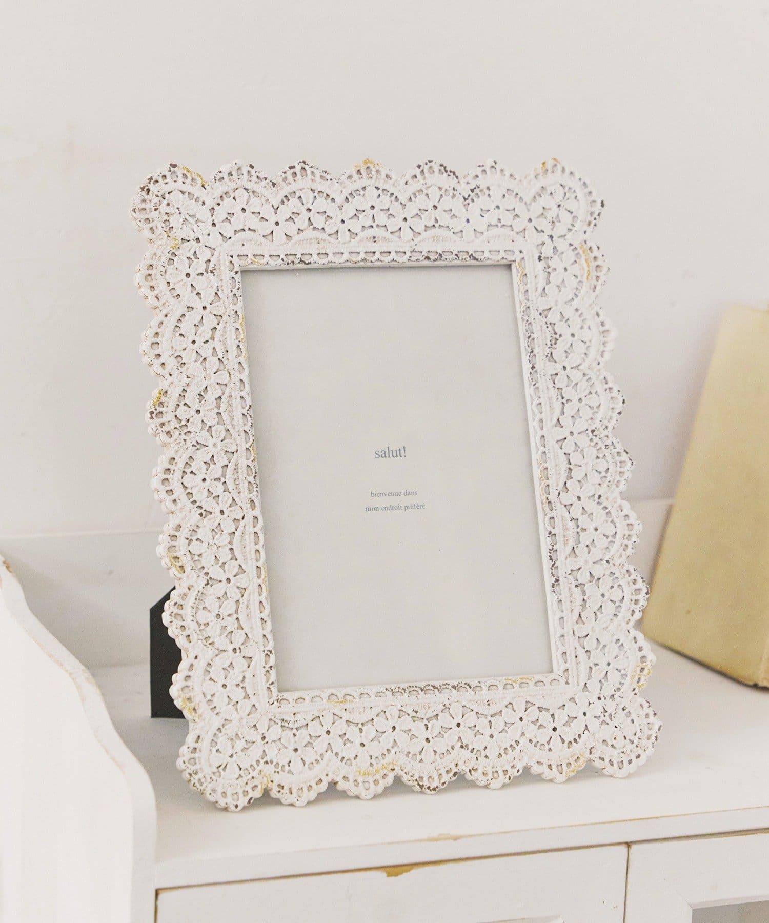 salut!(サリュ) フリルレーステープ風フォトフレーム／choupinet