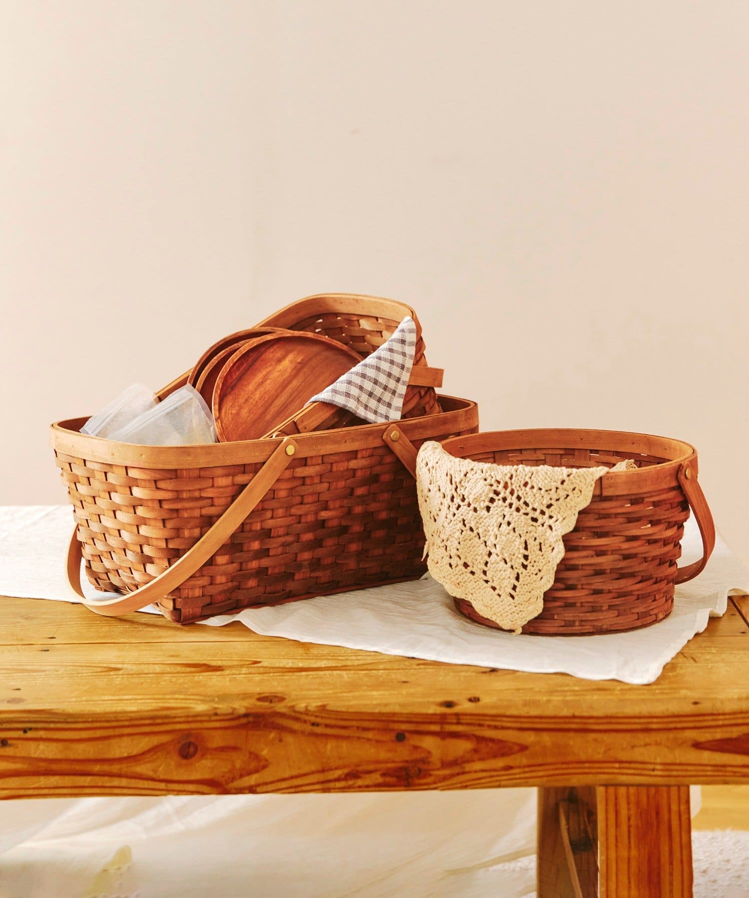 salut!(サリュ) 水杉ハンドルバスケット：L