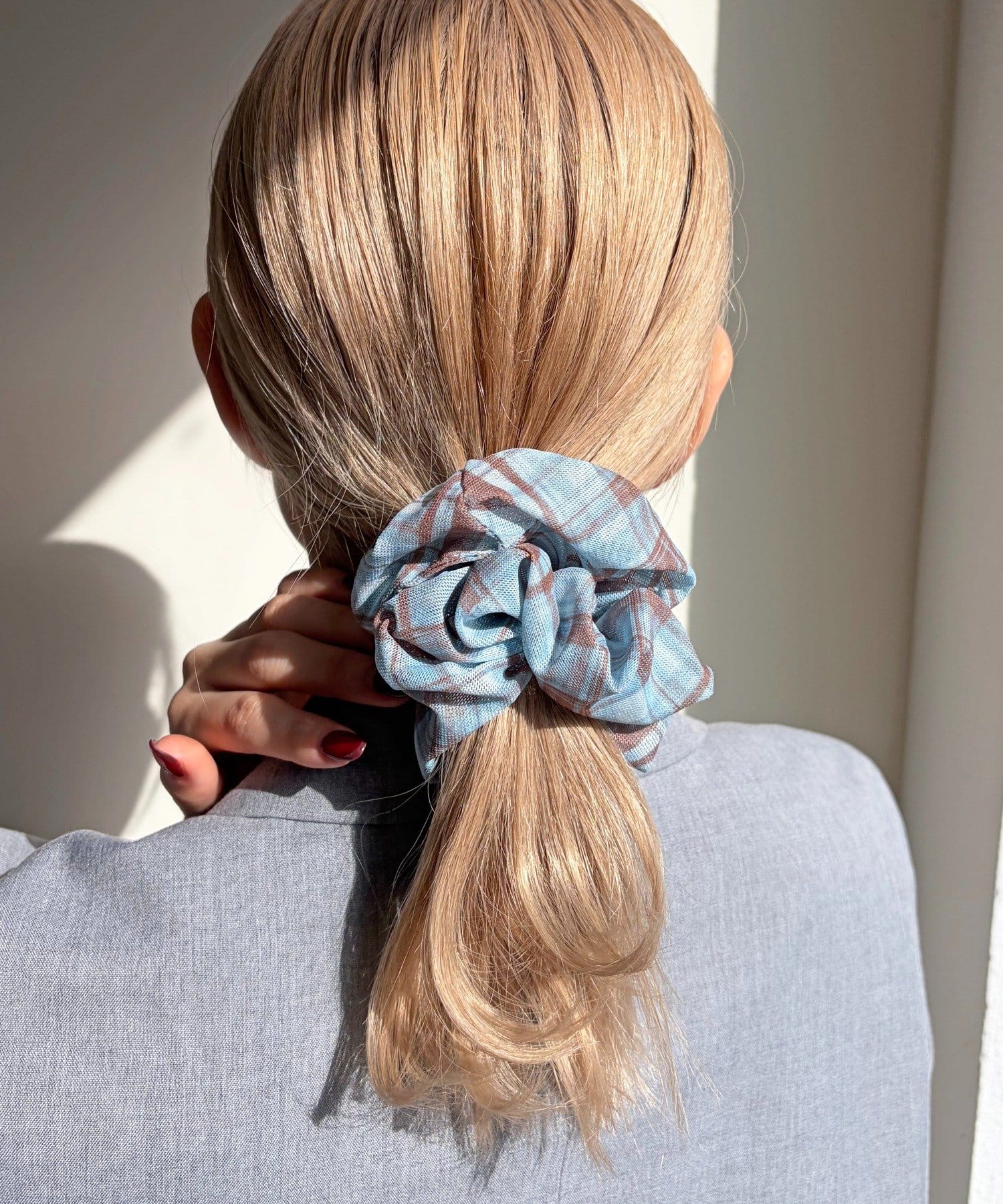 Lattice(ラティス) メッシュチェックシュシュ