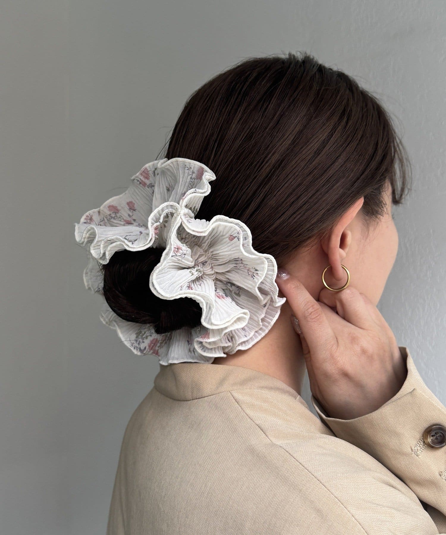 Lattice(ラティス) プリーツシュシュ