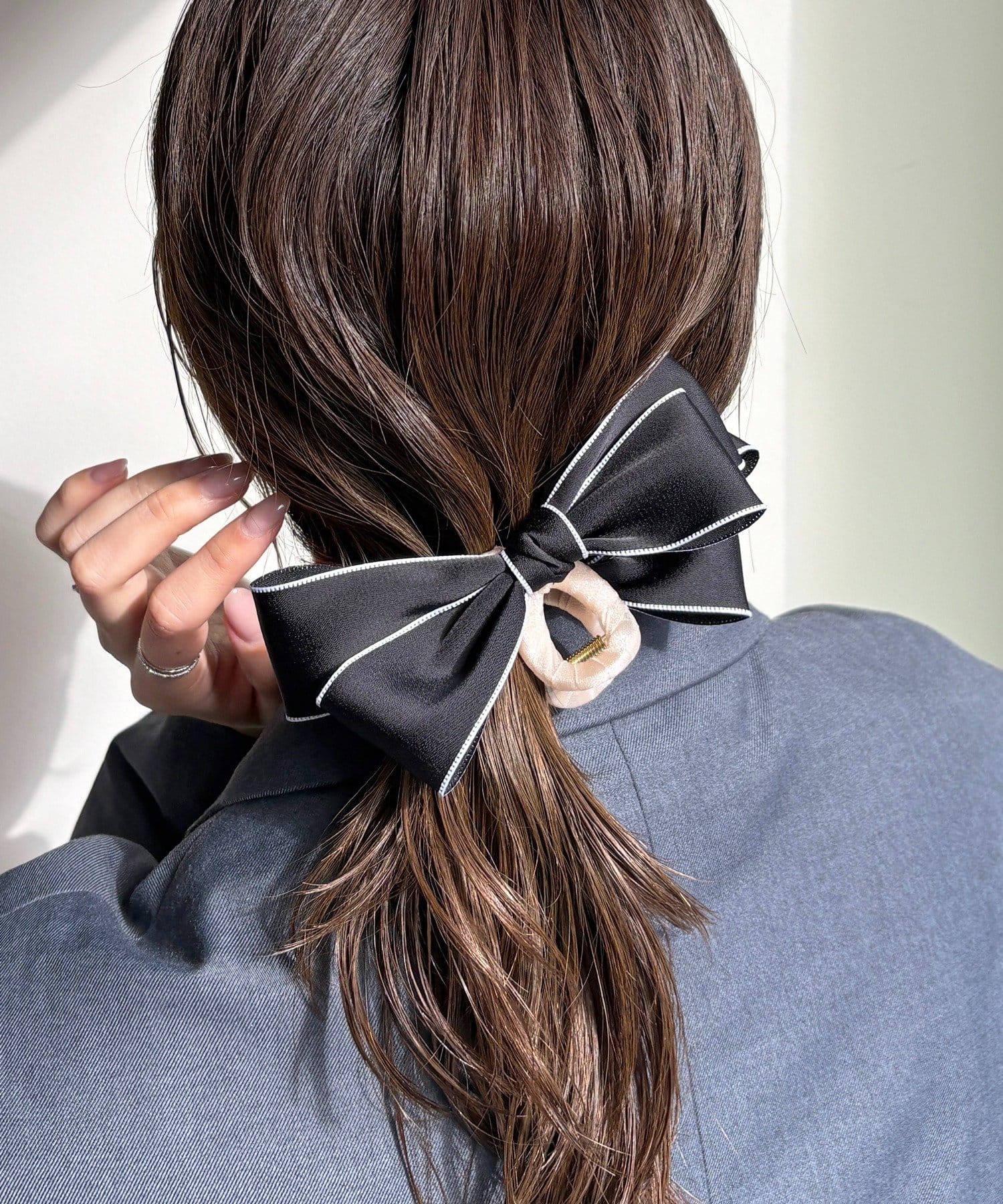 Lattice(ラティス) バイカラーリボンクリップ