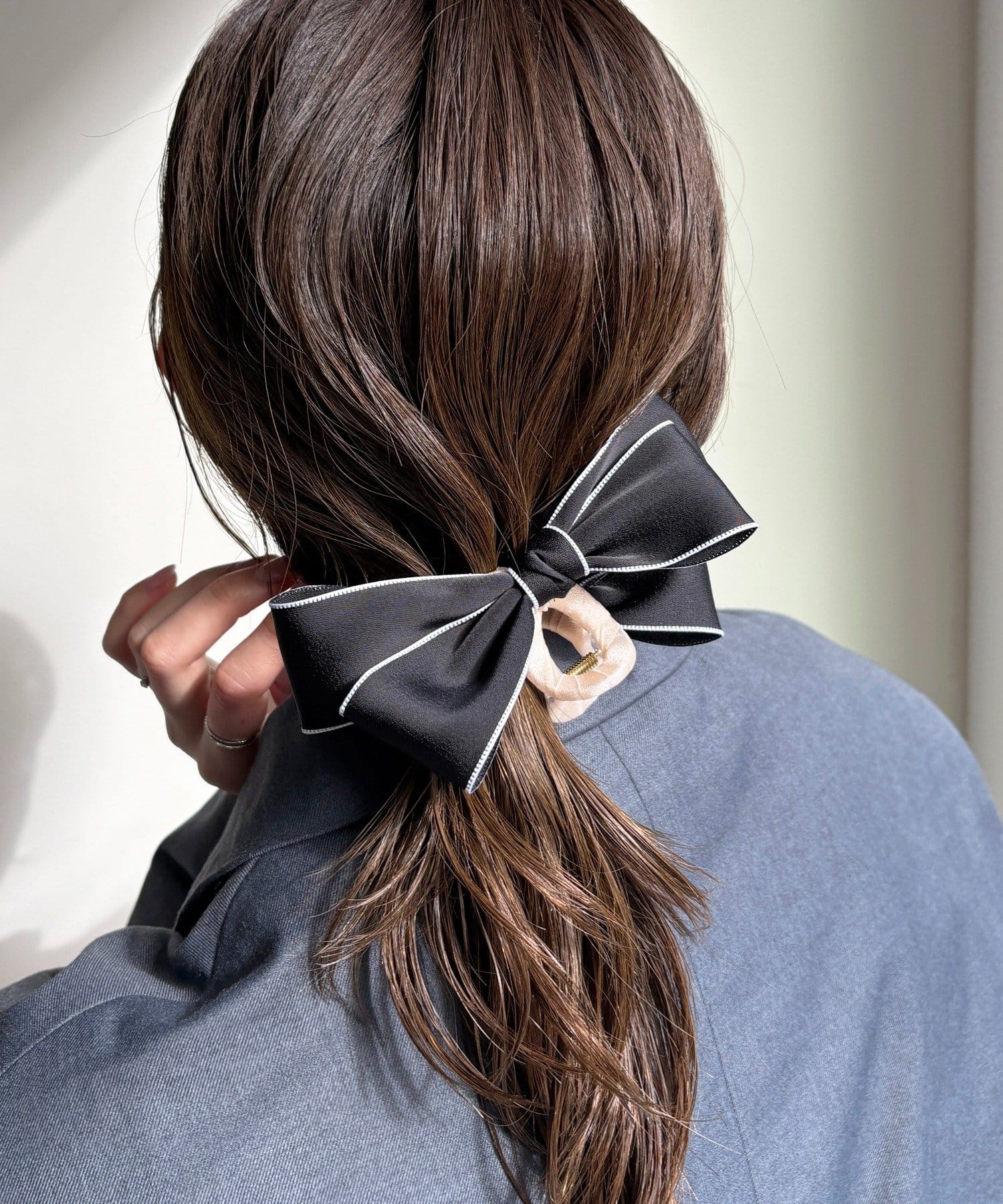 Lattice(ラティス) バイカラーリボンクリップ