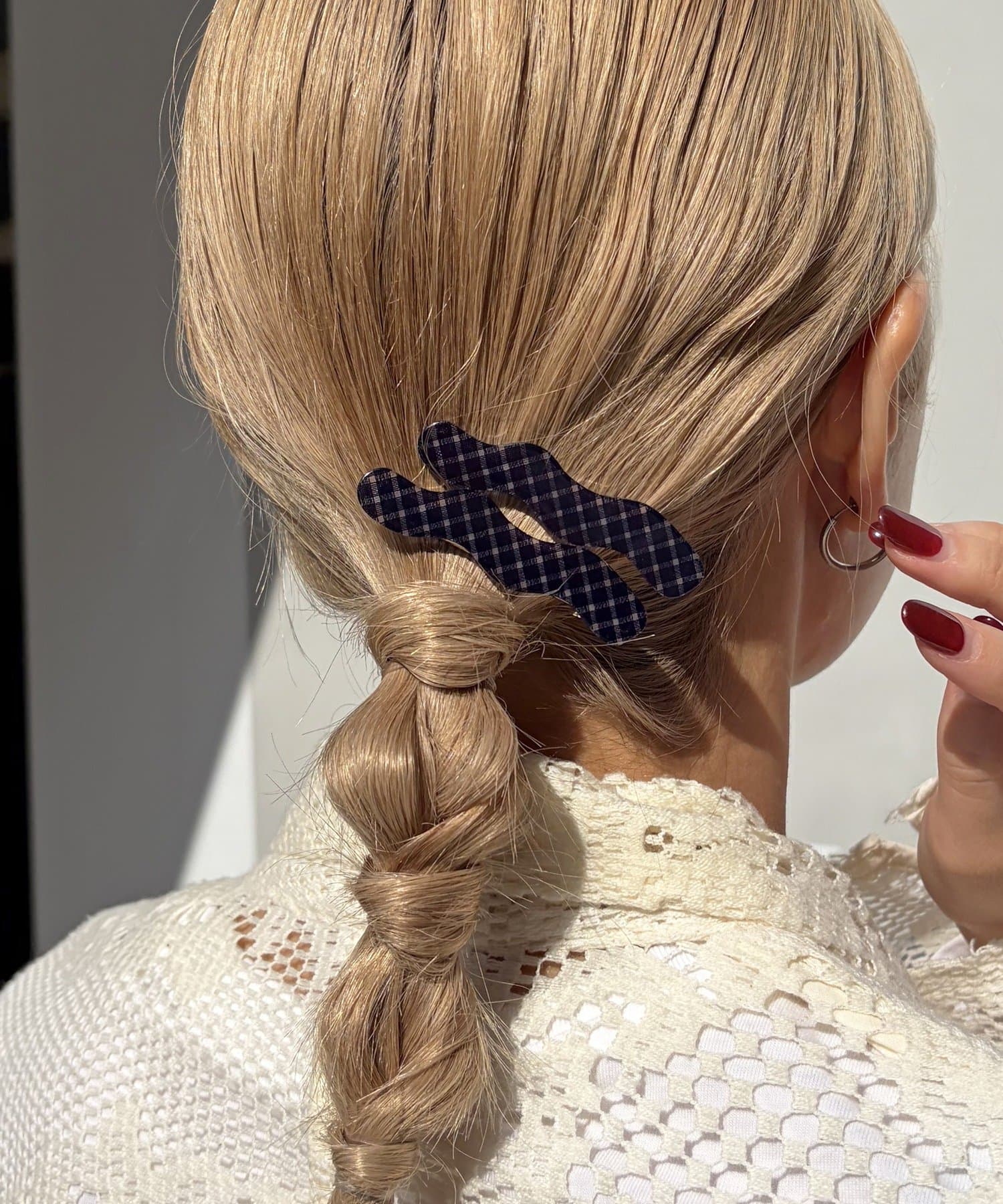 Lattice(ラティス) チェックうねうねクリップセット(4P)