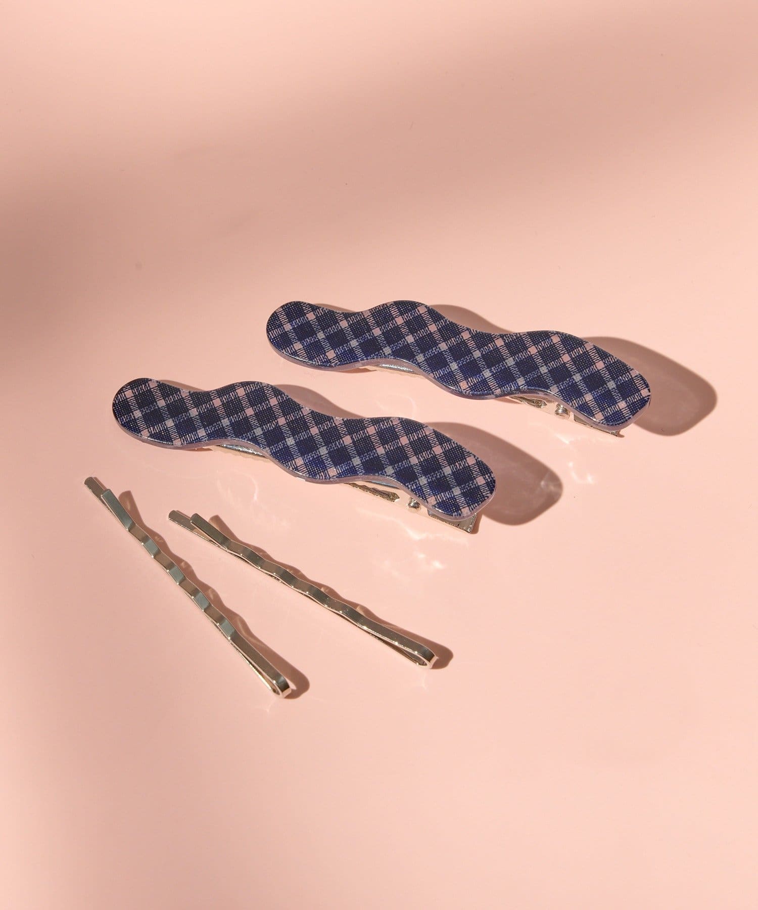 Lattice(ラティス) チェックうねうねクリップセット(4P)
