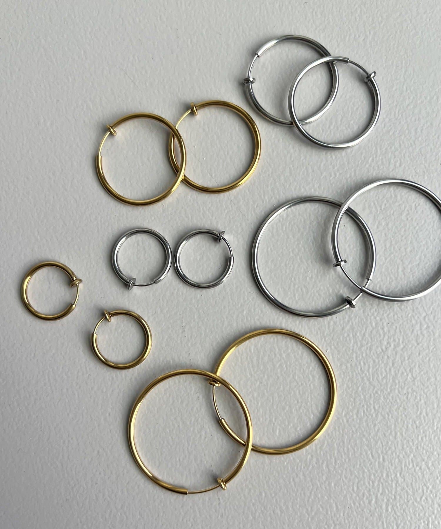 Lattice(ラティス) ＜ステンレス＞フープイヤリング